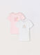 Pack 2 t-shirt intime in puro cotone neonata_0