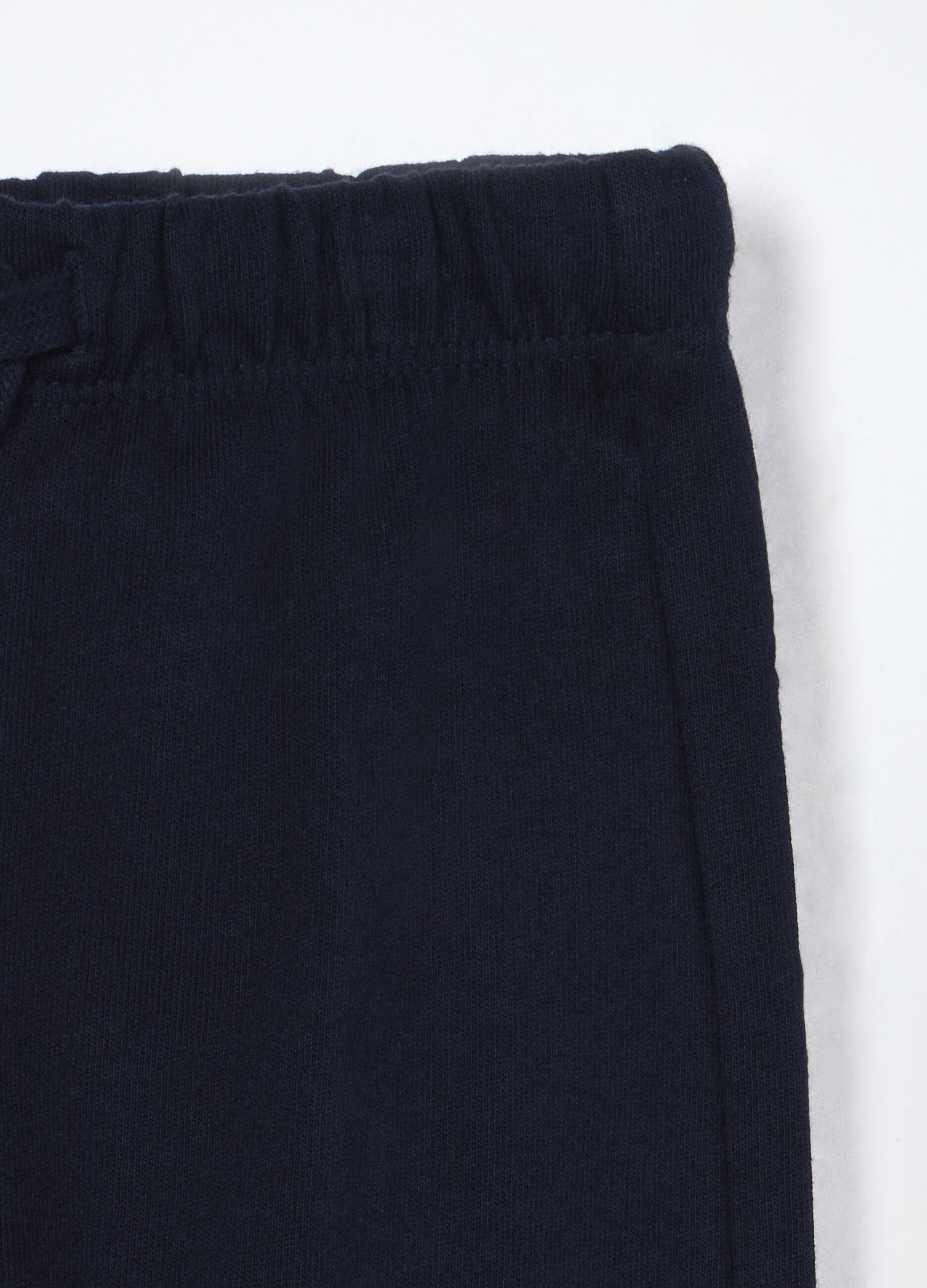 Jogger in french terry di puro cotone neonato_2