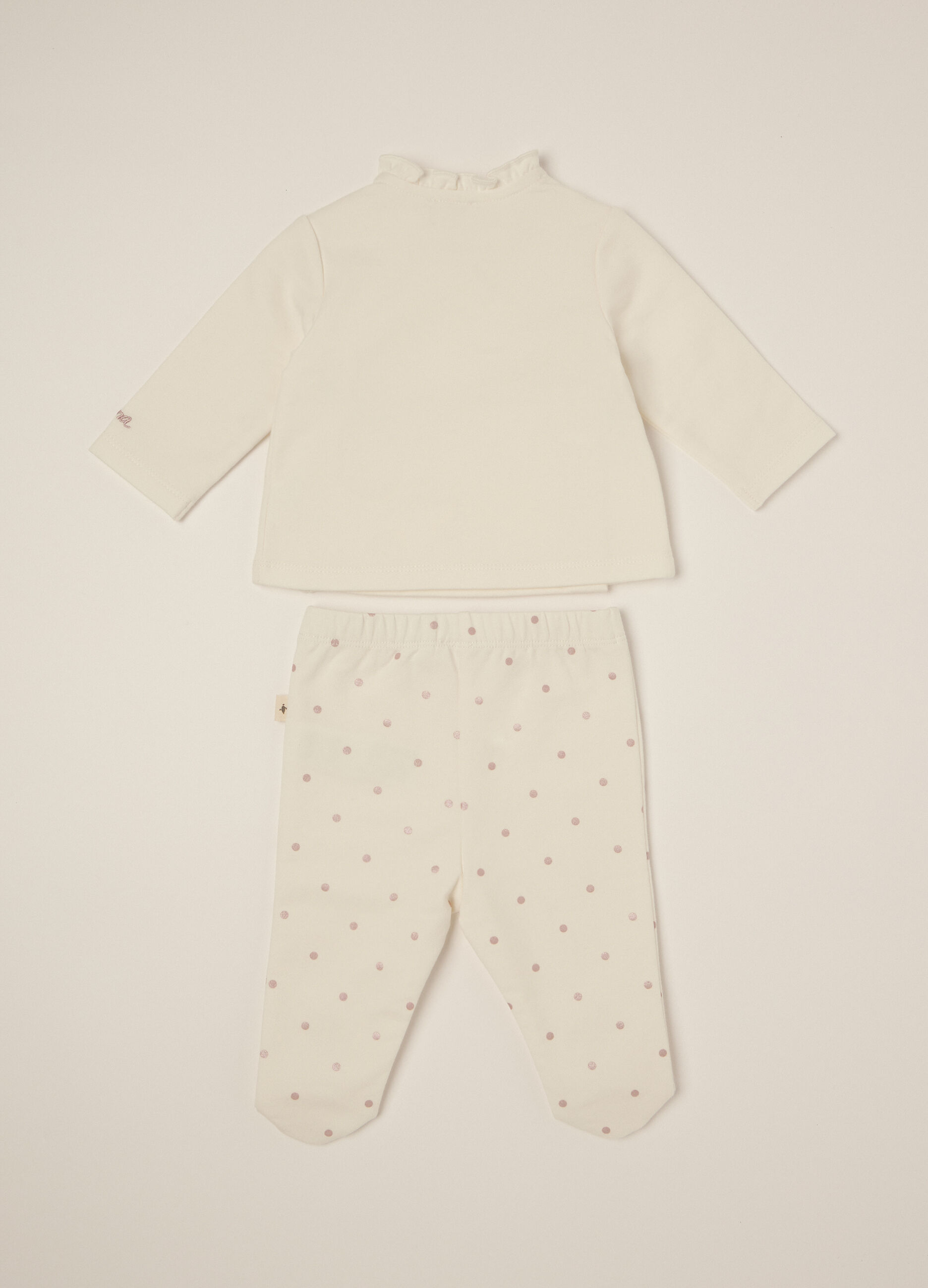 Set bianco con cuori per bambina_1