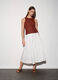 Gonna lunga in cotone stretch donna_0