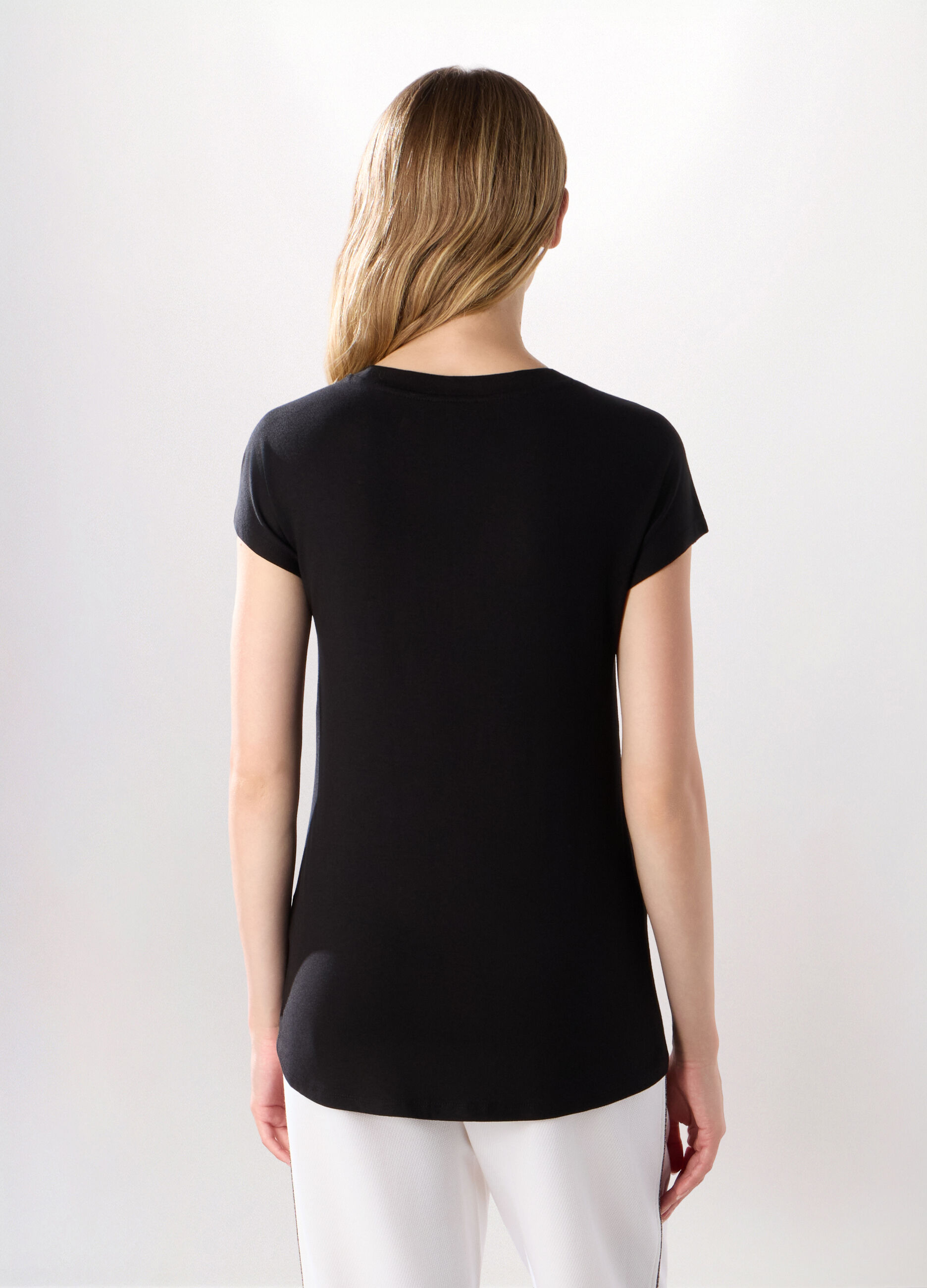 T-shirt Holistic fitness in jersey di viscosa stretch donna_1