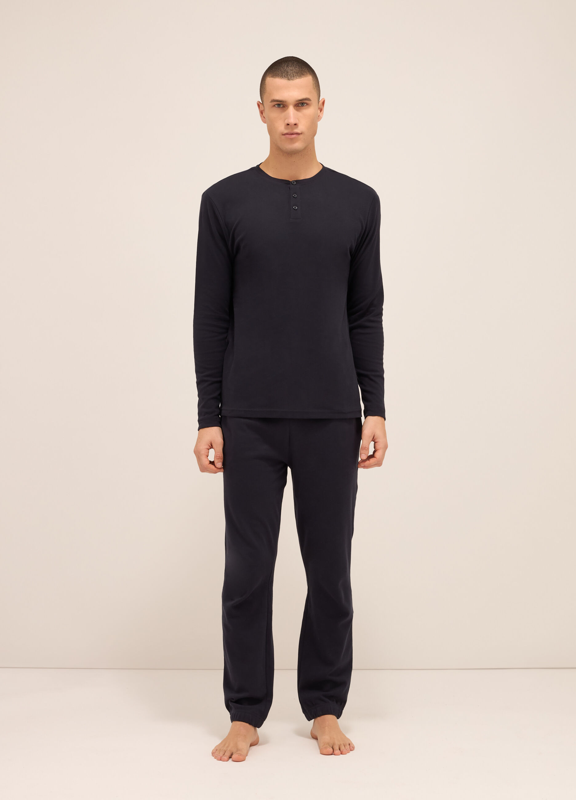 Pantaloni del pigiama in puro cotone uomo_0