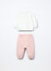 Jogging set in puro cotone fleece neonata_1