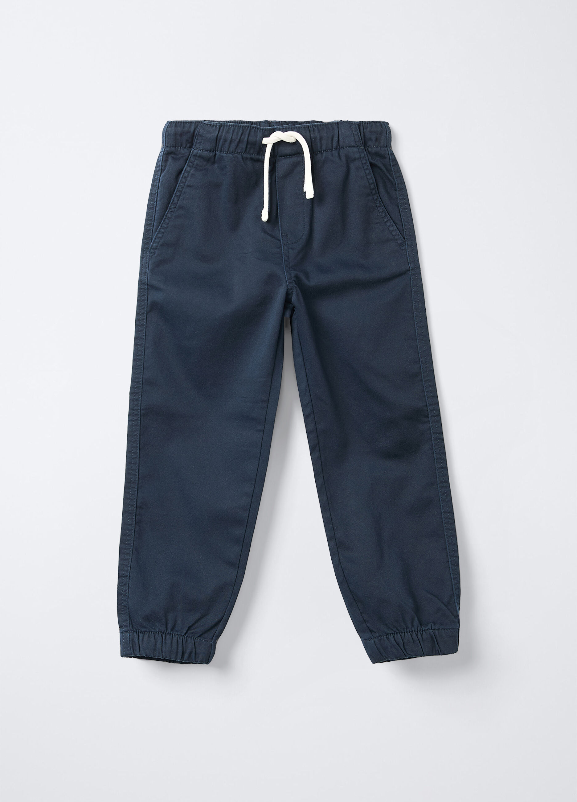 Jogger in denim di cotone garzato Relaxed Fit bambino_0