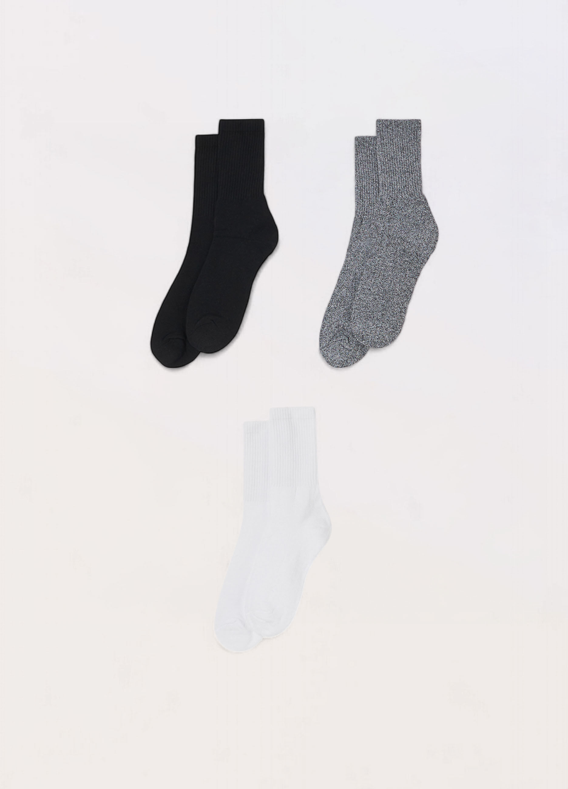 3 pack calze corte sportive in misto cotone uomo_0