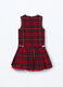 Vestito in twill a quadri bambina_1