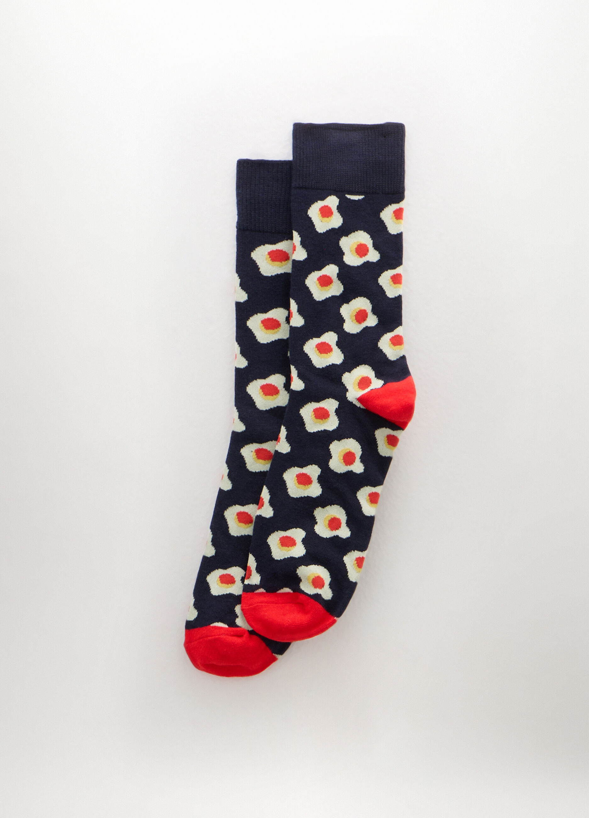 Calze corte in cotone stretch a fantasia uomo_0