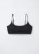 Top imbottito in costina di cotone stretch ragazza_0