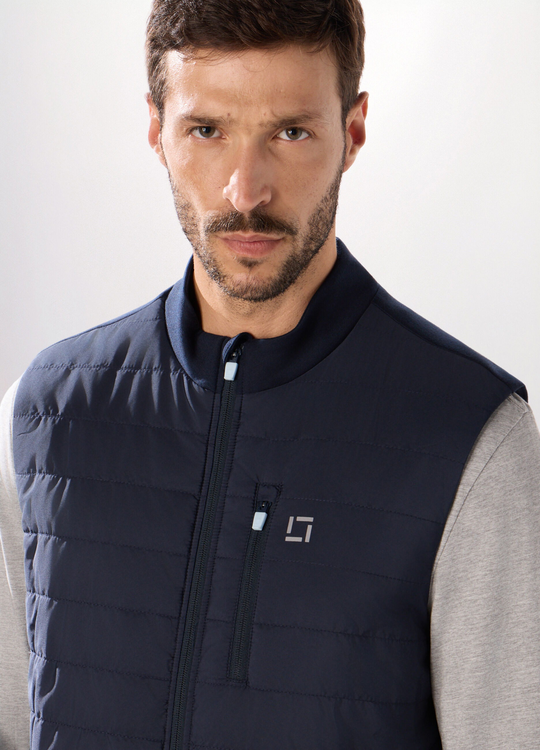 Gilet trapuntato sportivo uomo_2