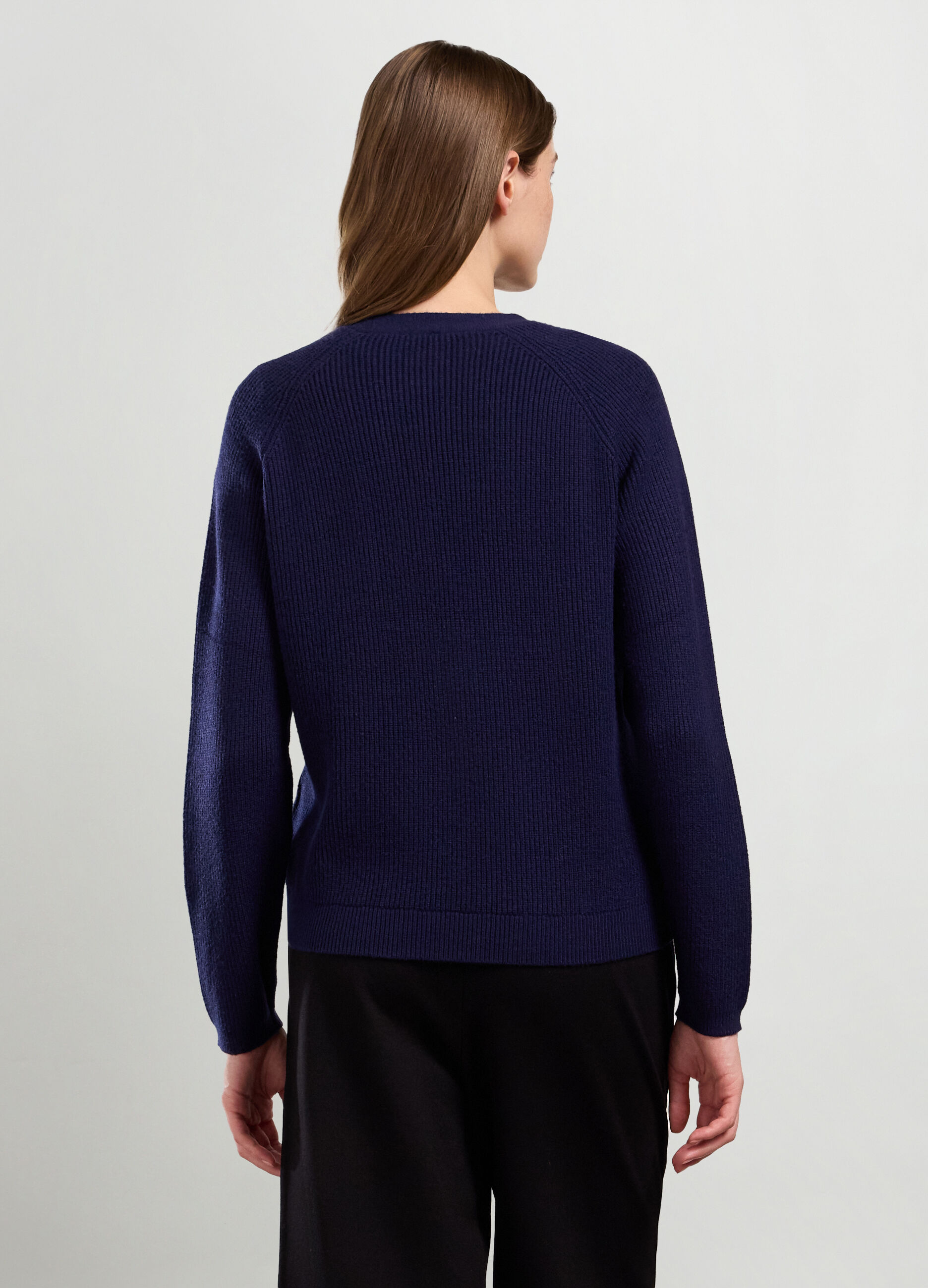 Cardigan in costina di misto viscosa donna_1