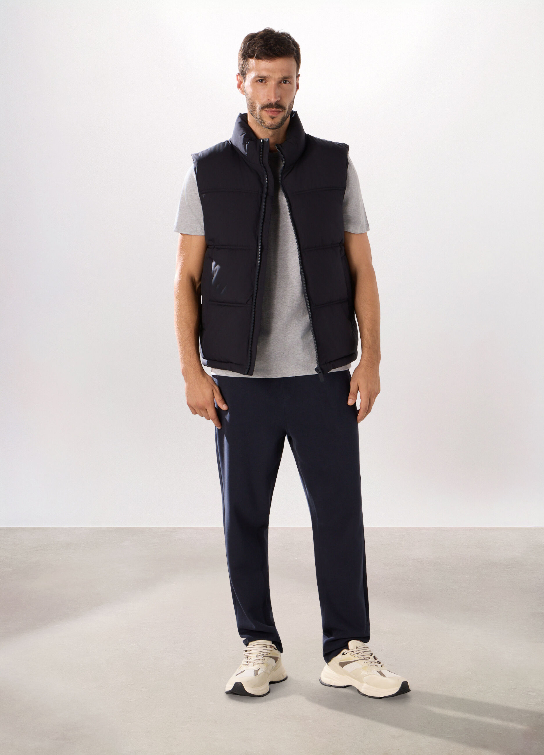 Gilet imbottito e trapuntato uomo_0