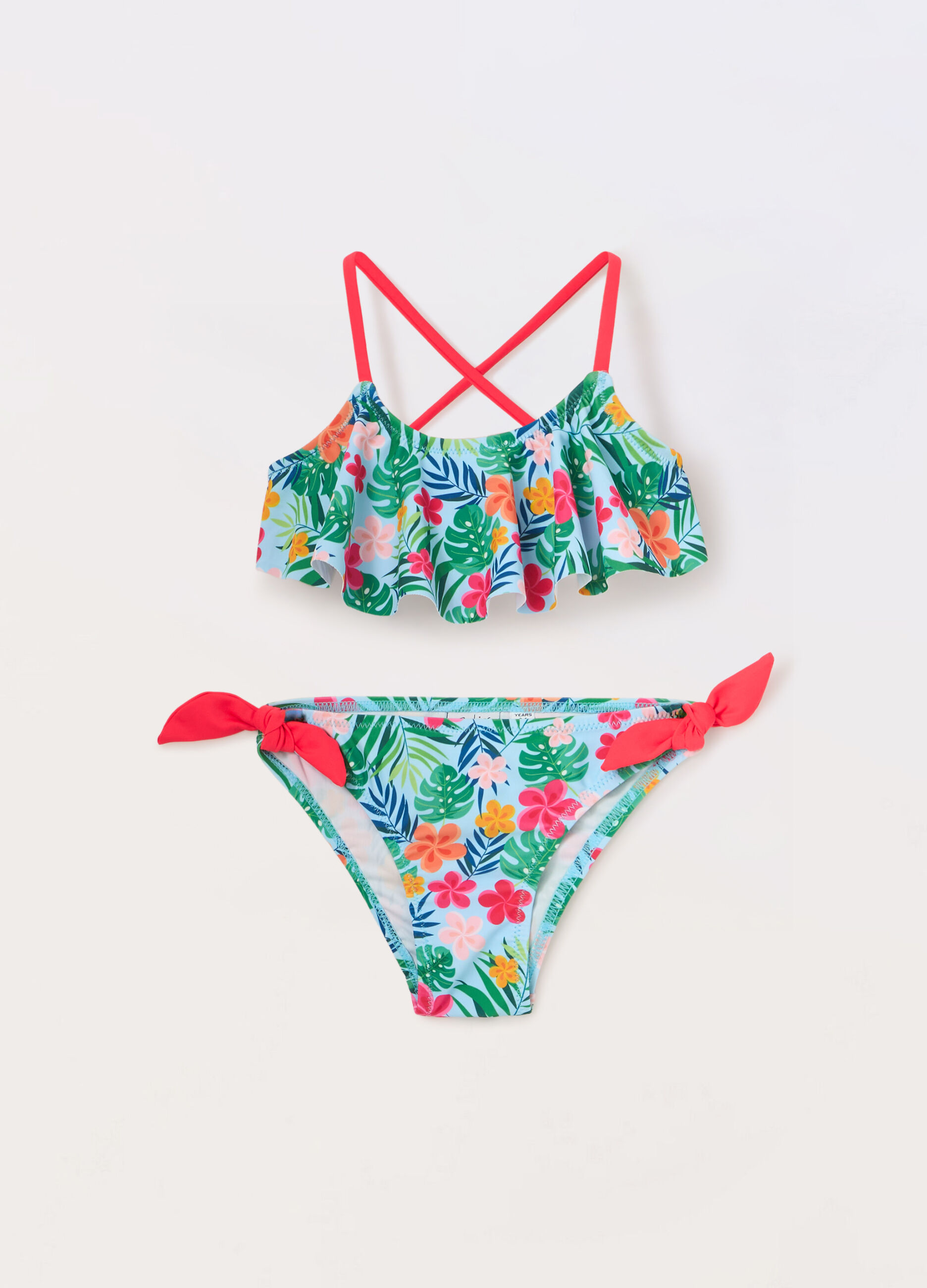 Costume bikini con stampa bambina_0