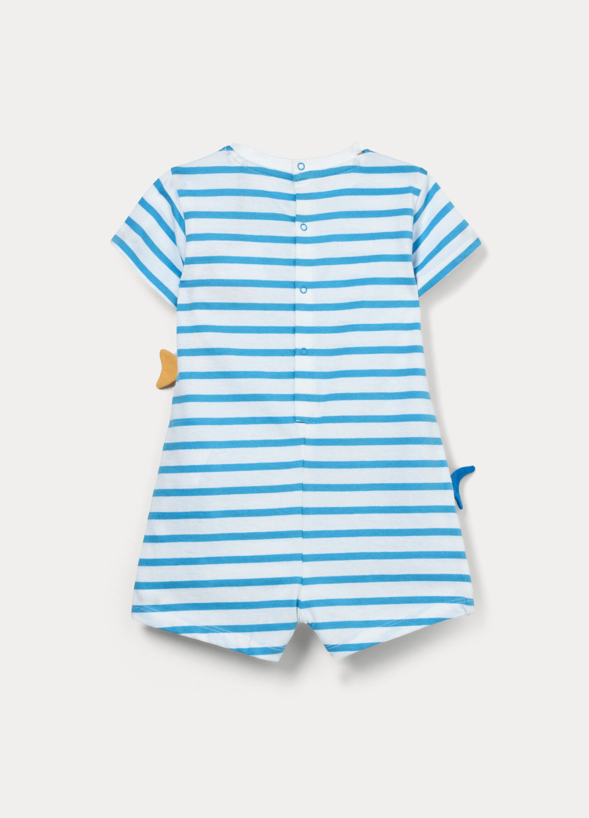 Tutina pigiama in jersey di puro cotone neonato_1