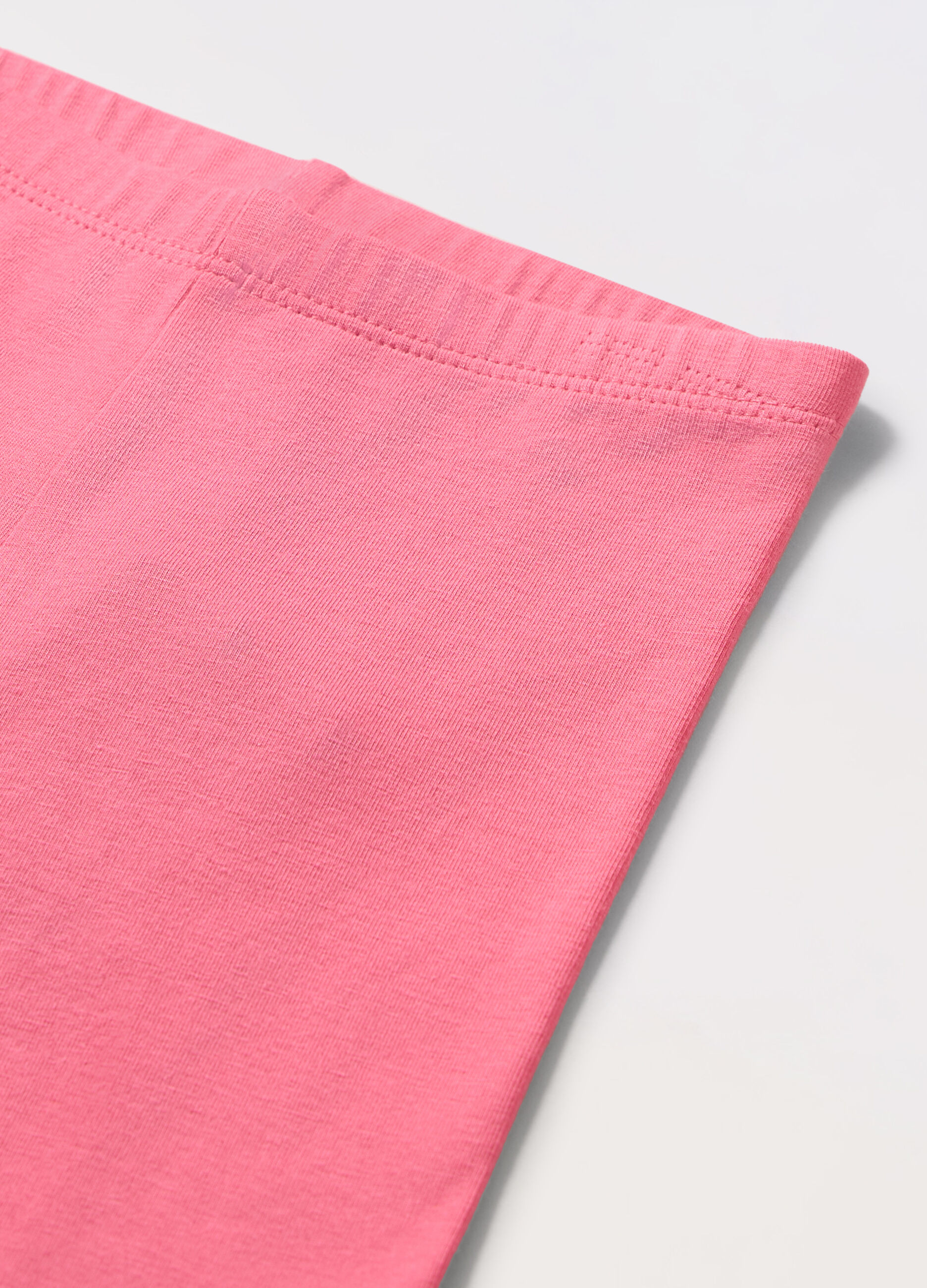Leggings ciclista in cotone stretch neonata_1