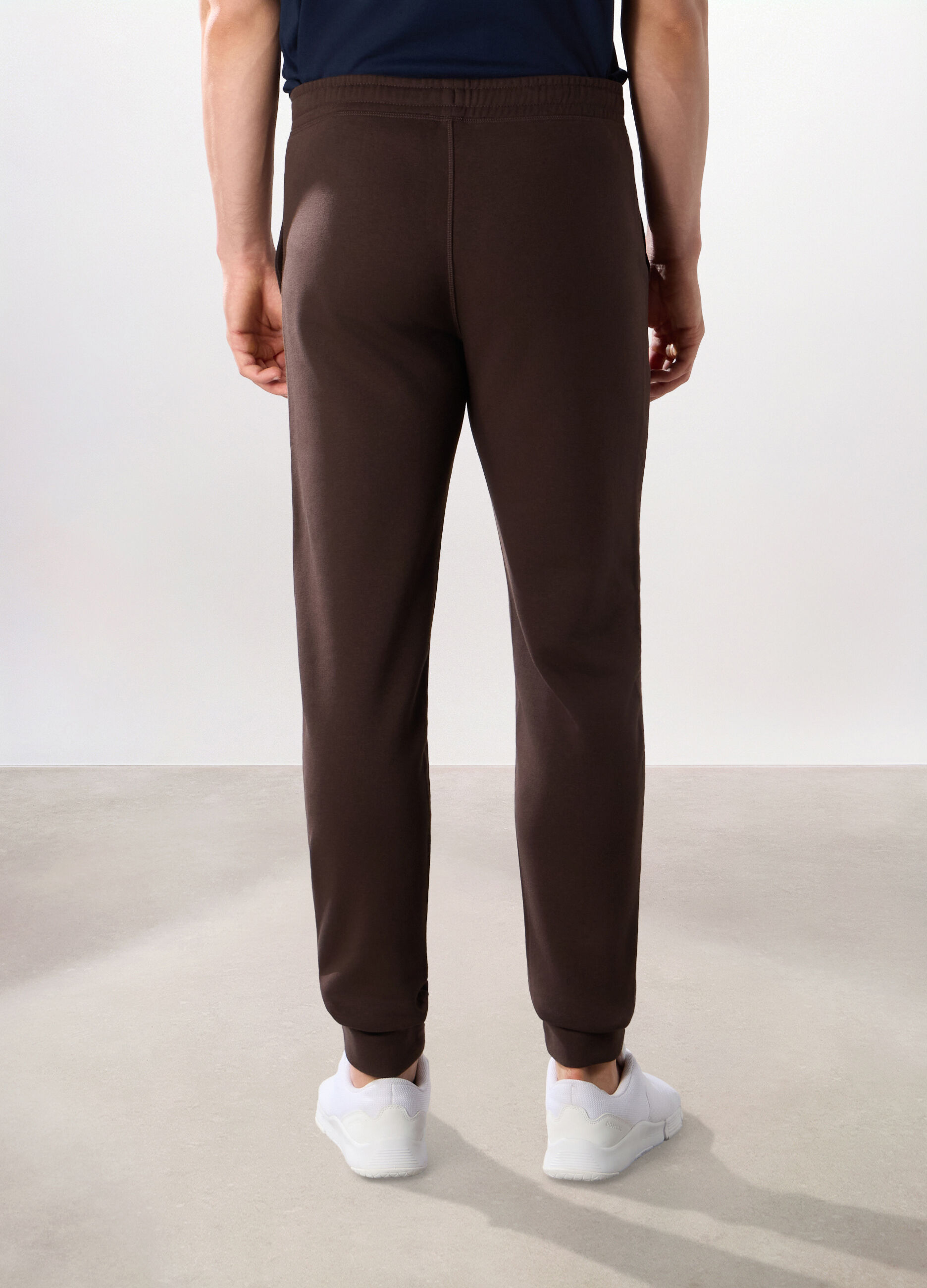 Jogger in felpa misto cotone uomo_1