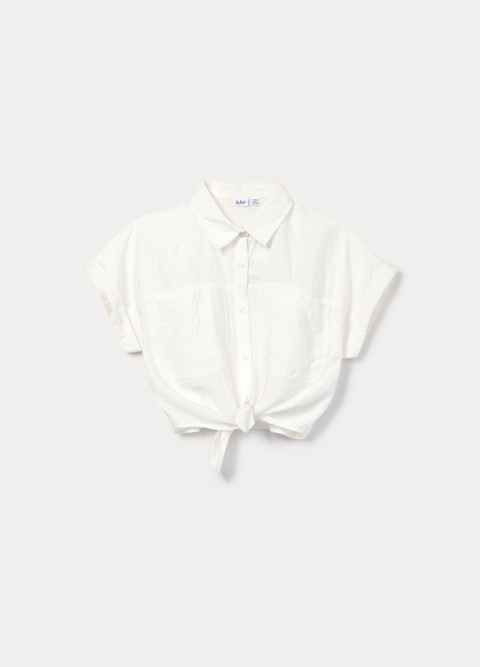 Camicia crepe misto viscosa ragazza_0