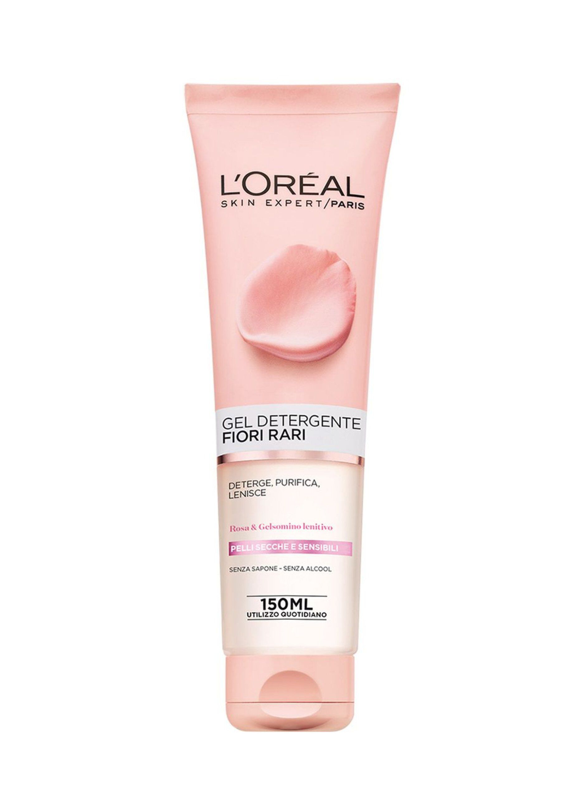 L'Oréal Paris Gel Detergente Fiori Rari, Deterge e Idrata la Pelle, per Pelli Secche e Sensibili.
