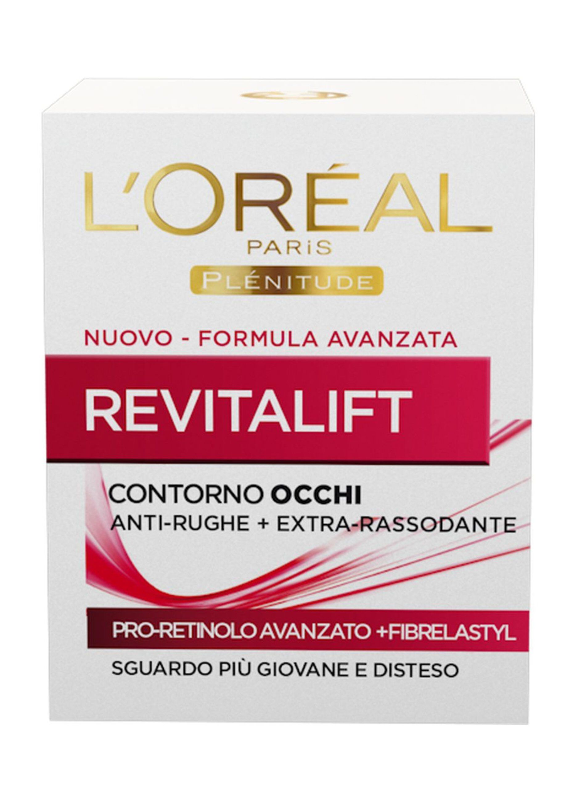 L'Oréal Paris Contorno Occhi Revitalift, Azione Anti-Rughe con Pro-Retinolo Avanzato, 15 ml.
