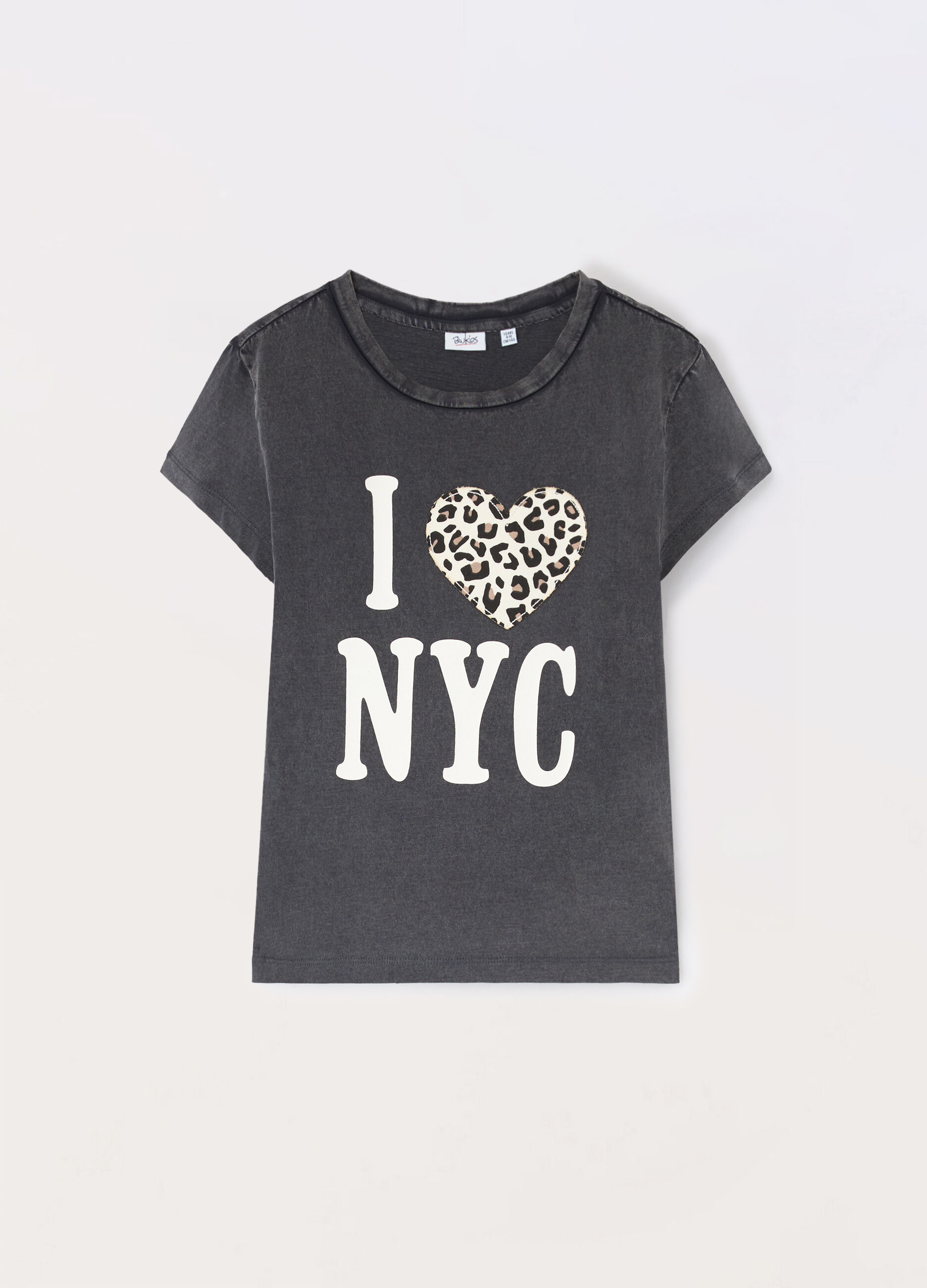 T-shirt in jersey di puro cotone ragazza_0