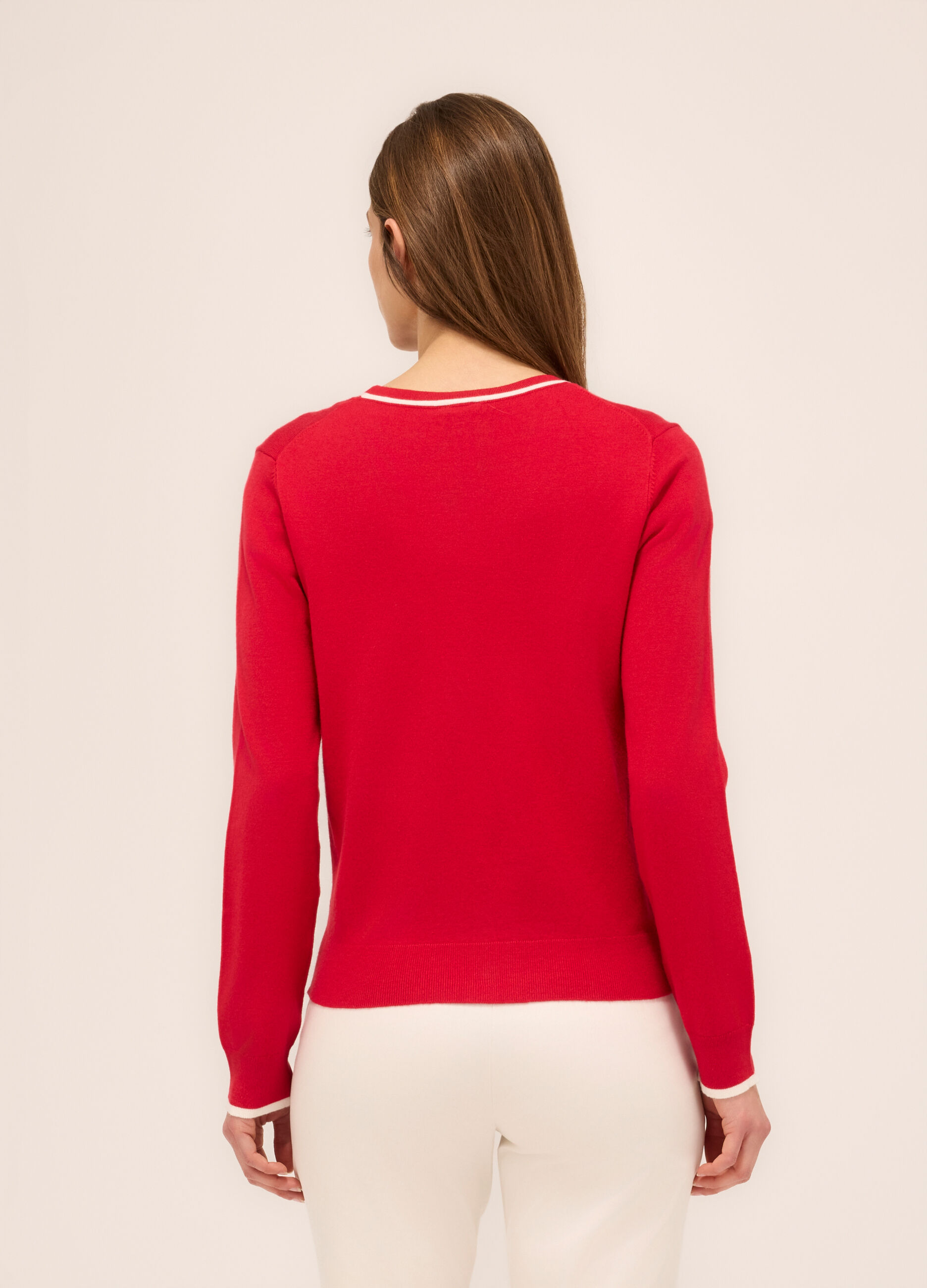 Cardigan tricot misto viscosa donna_1