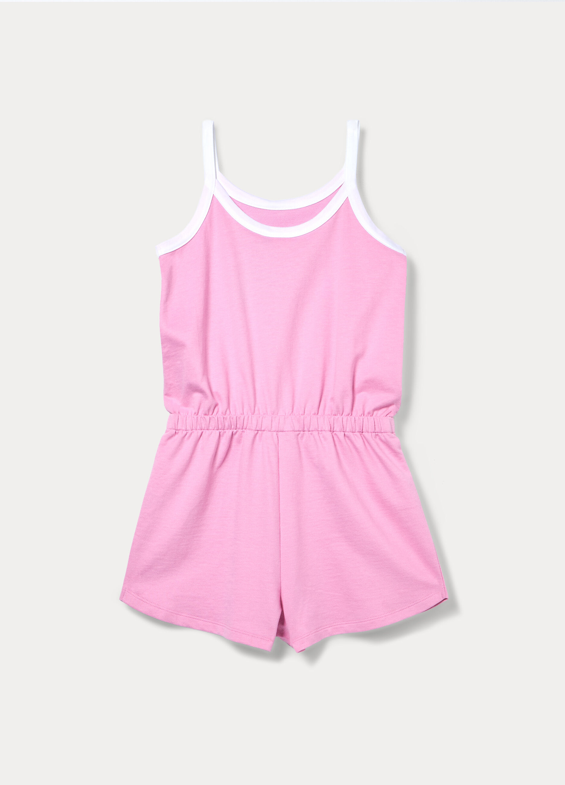 Tuta in french terry di puro cotone bambina_1