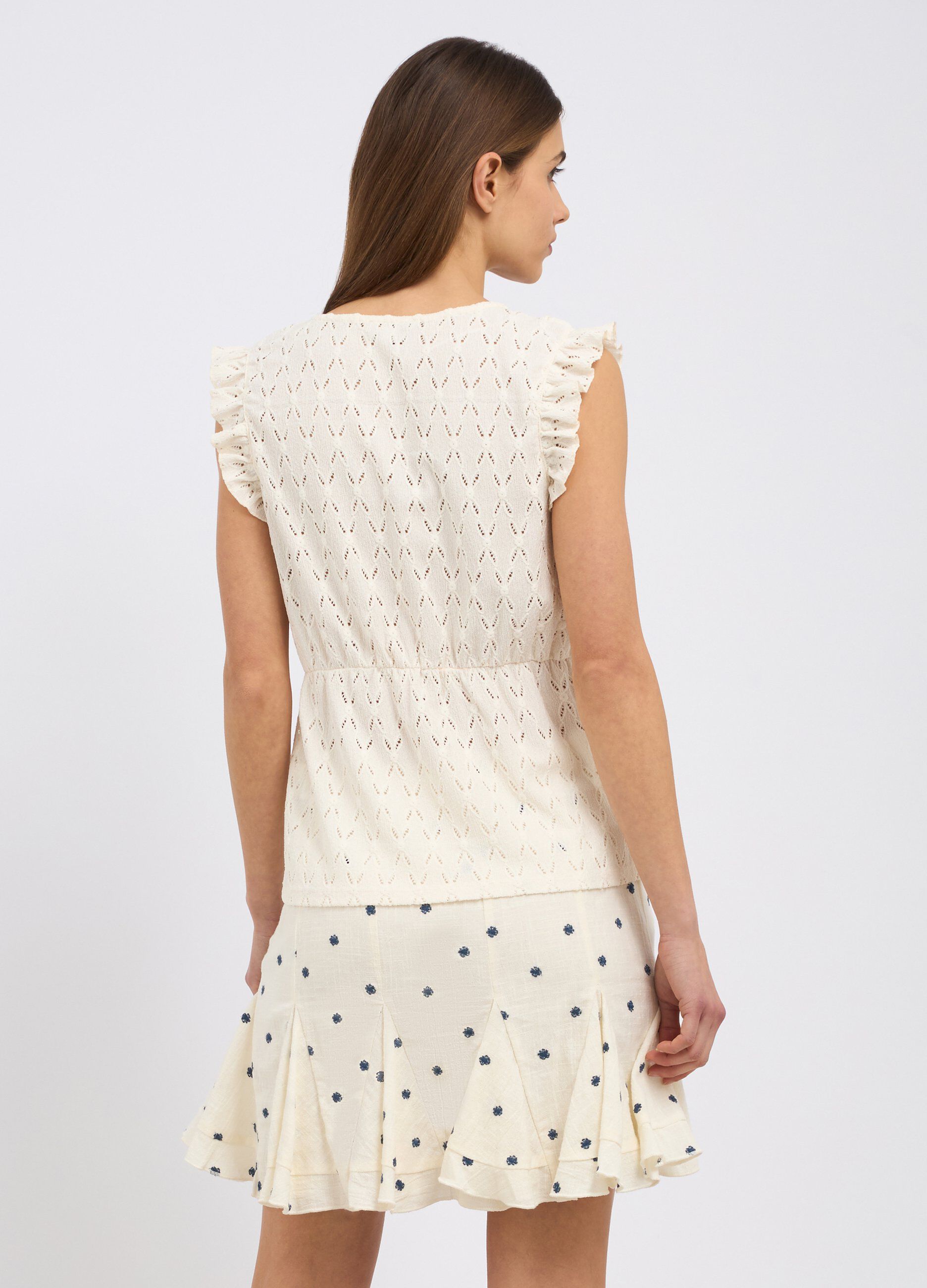 Blusa con rouches donna_1