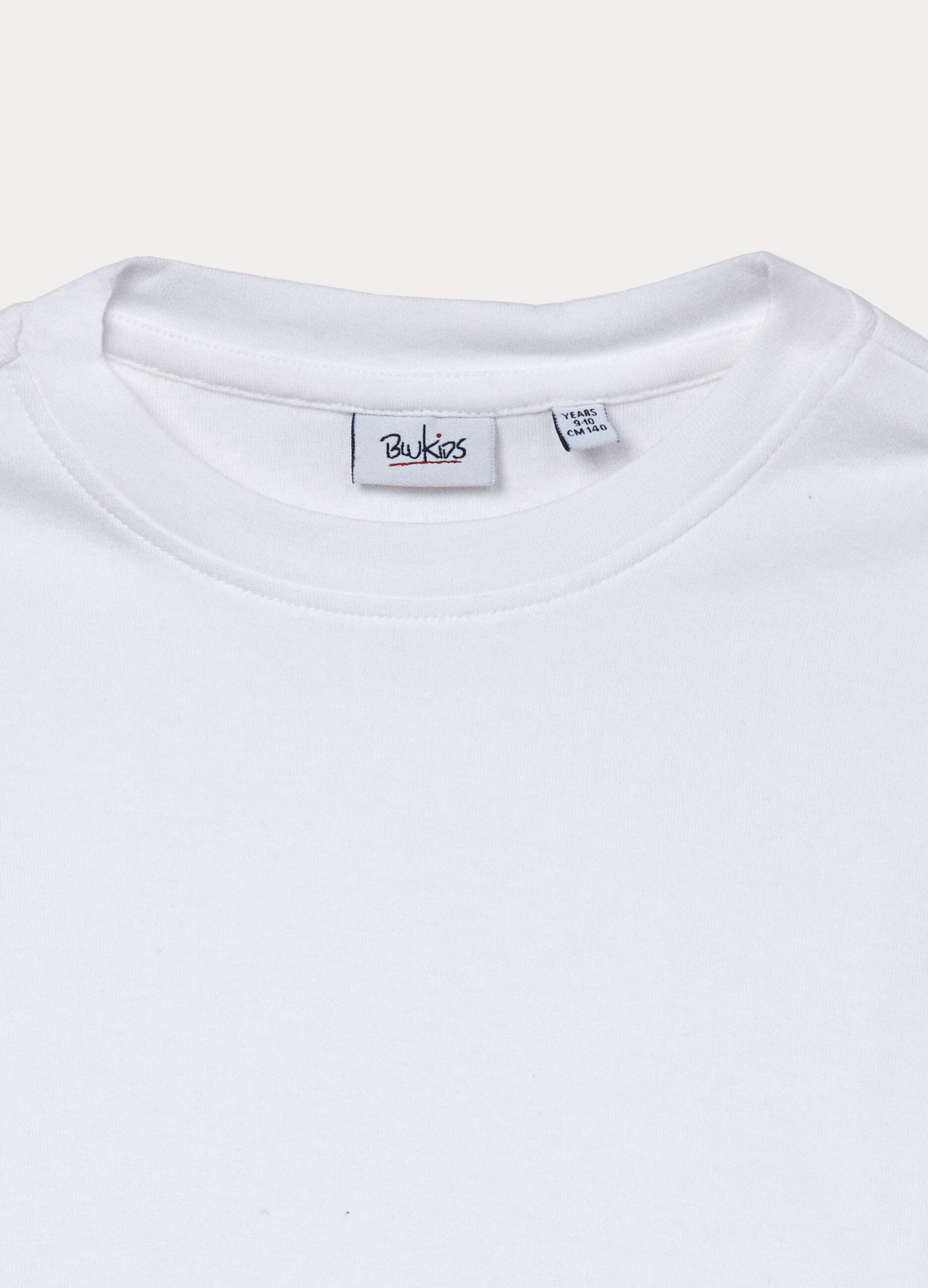 T-shirt in costina di cotone stretch ragazza_2