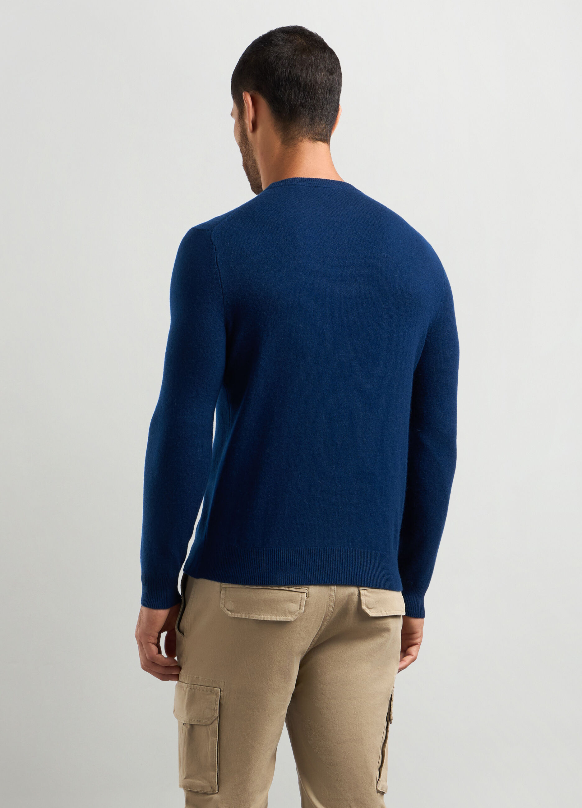 Pullover girocollo in puro cashmere uomo_1