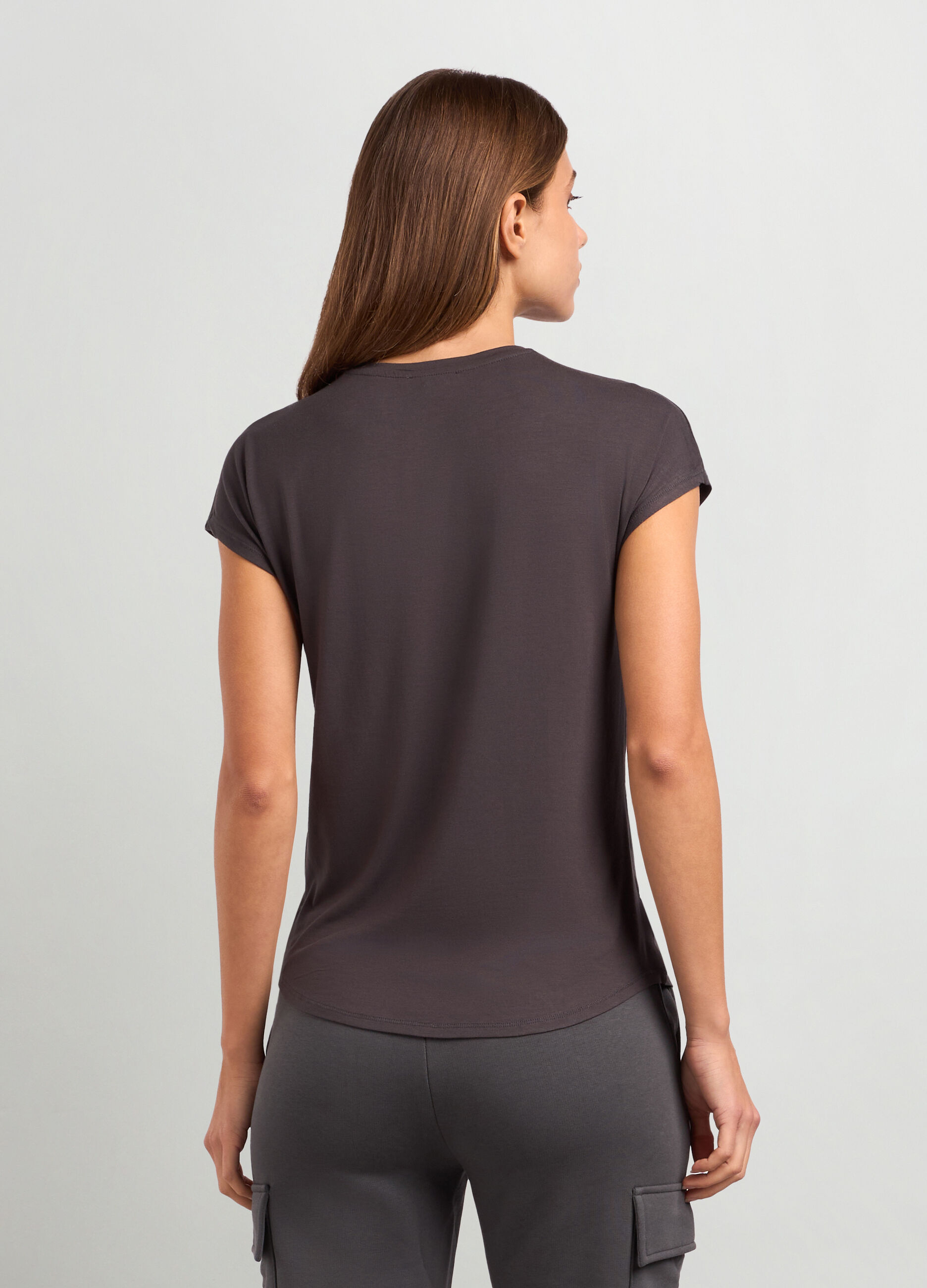 T-shirt in viscosa stretch donna_1