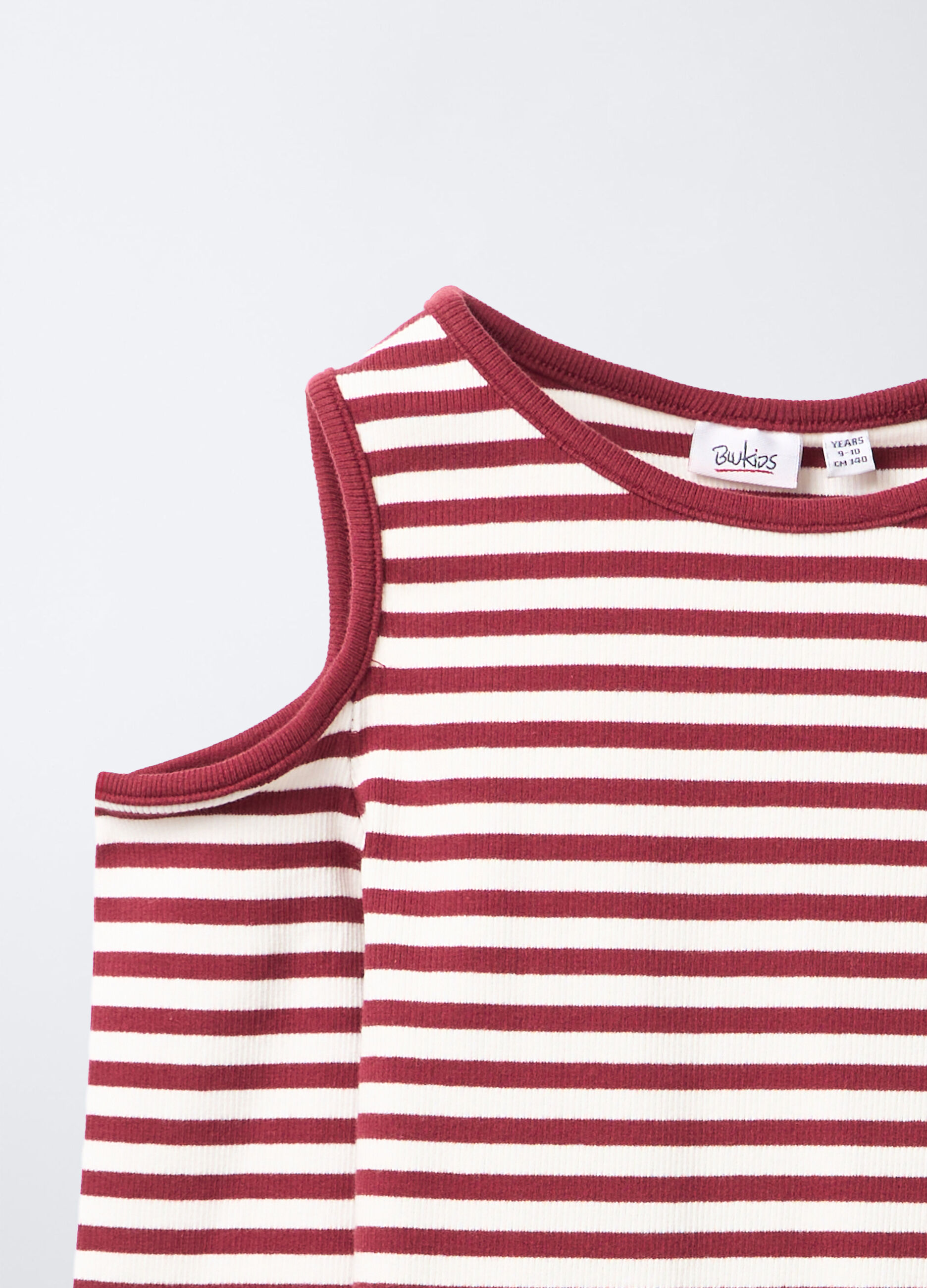 T-shirt Fit Slim in costina di cotone stretch ragazza_2