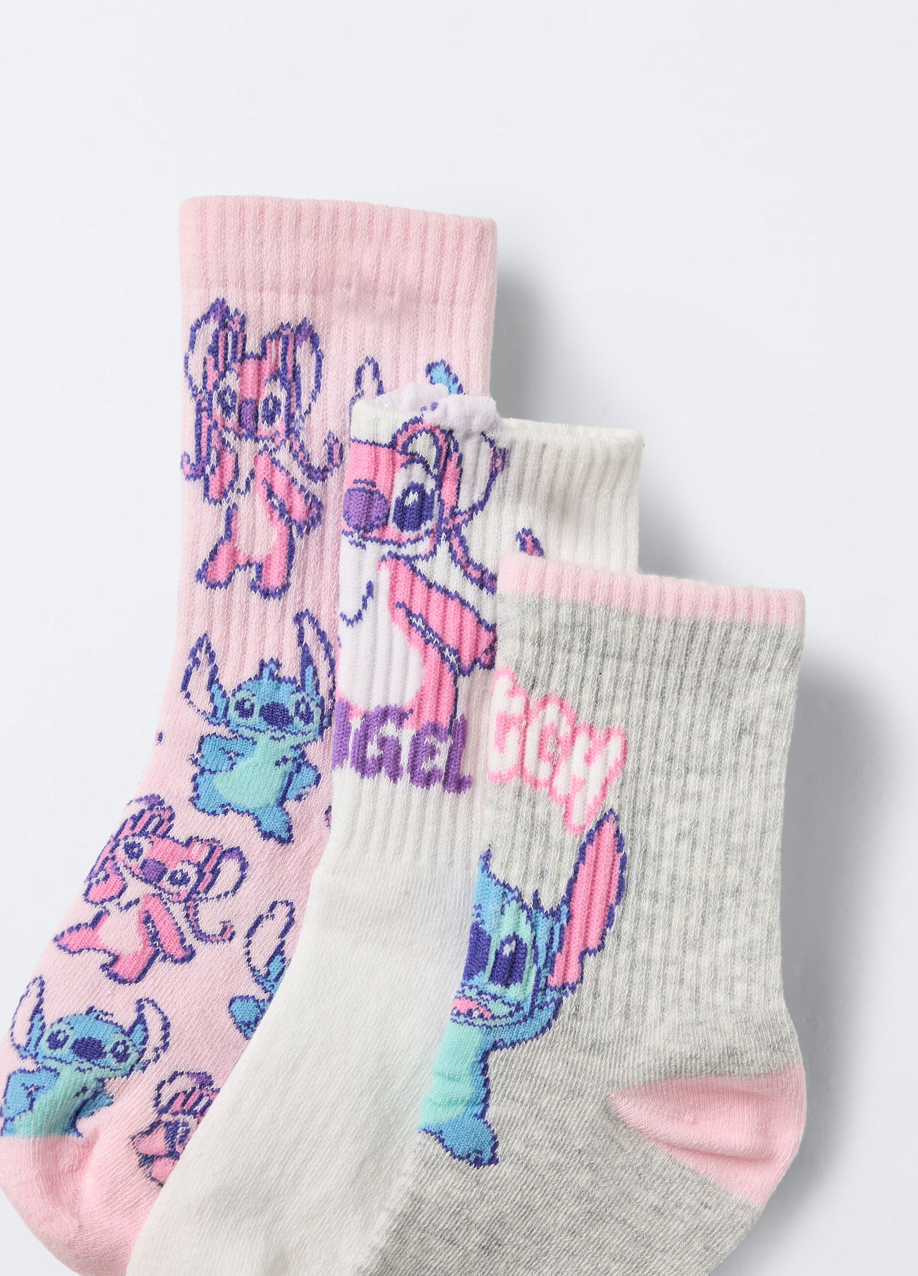 Pack 3 calze corte Disney misto cotone stretch bambina_2
