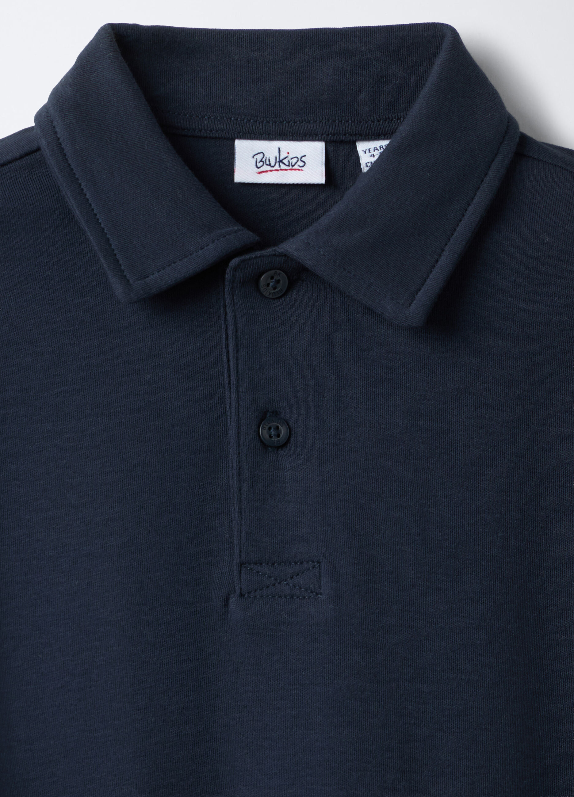 Polo in interlock di puro cotone bambino_2