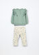 Jogging set in french terry di puro cotone neonata_1