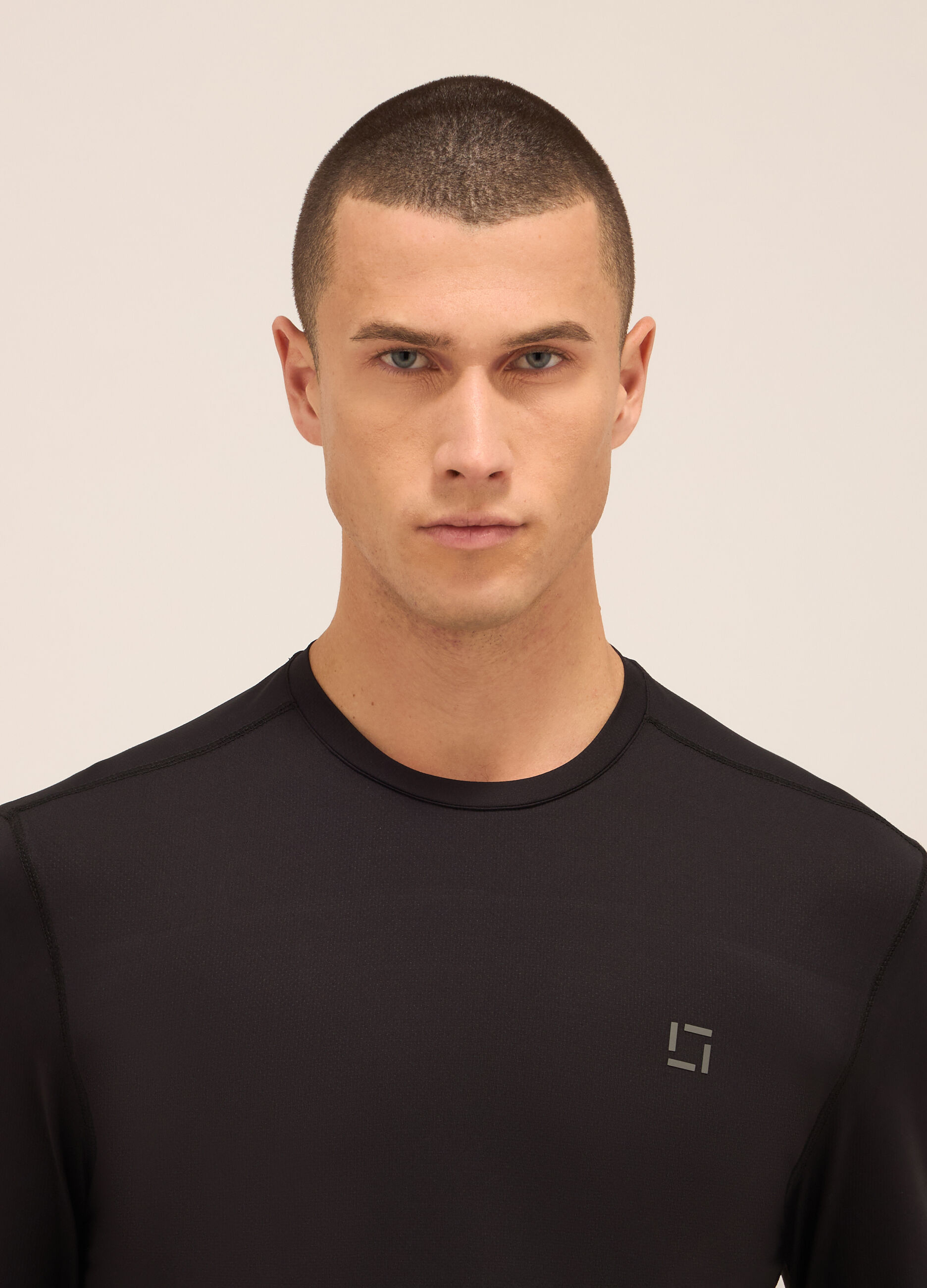 Maglia a maniche lunghe in jersey stretch uomo_2