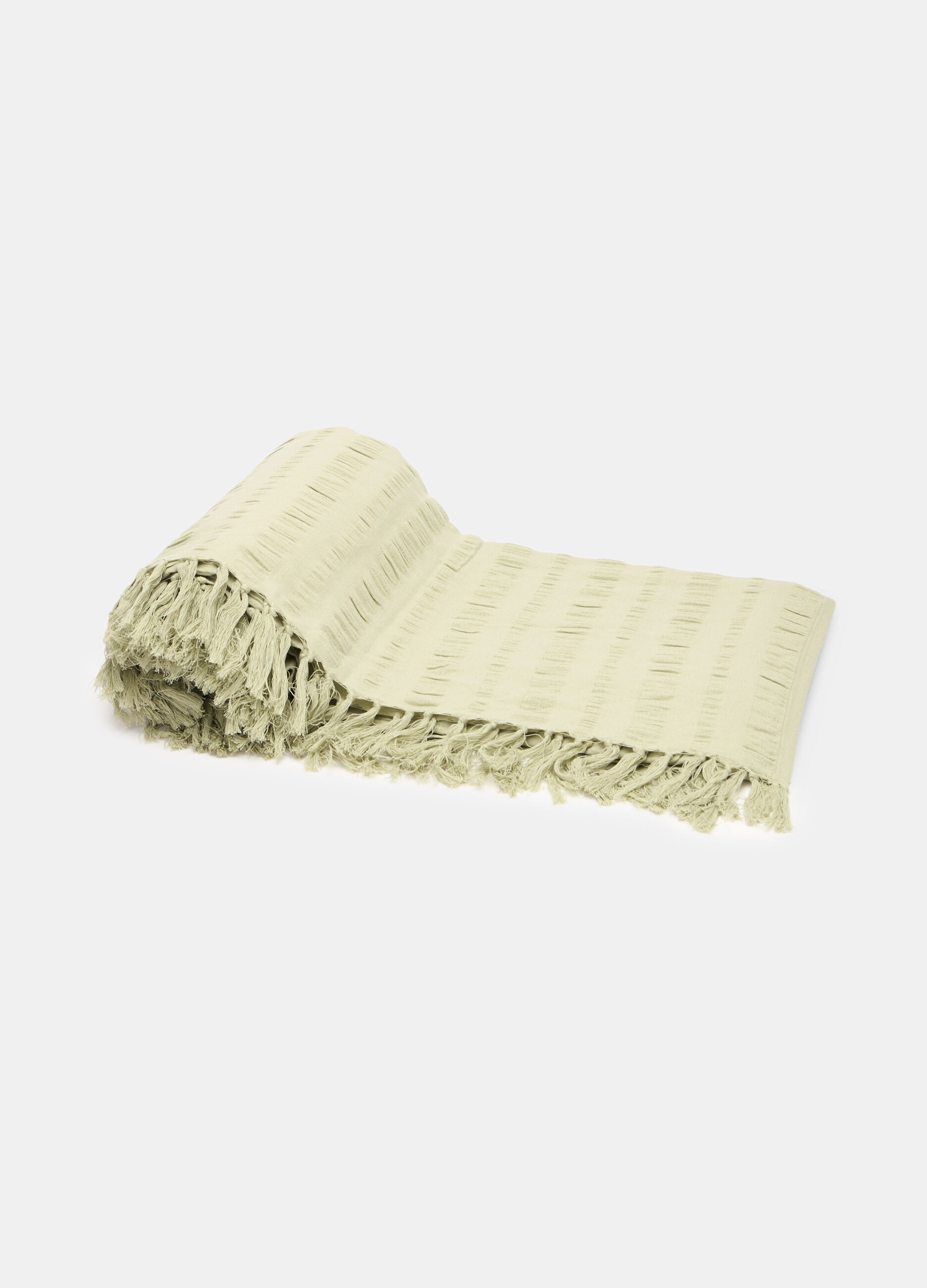 Coperta a 2 piazze in puro cotone seersucker_0