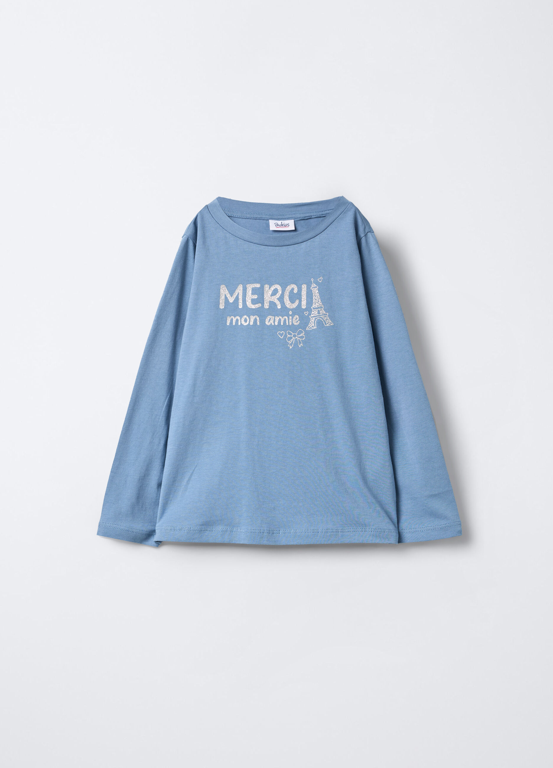 T-shirt in jersey di puro cotone bambina_0