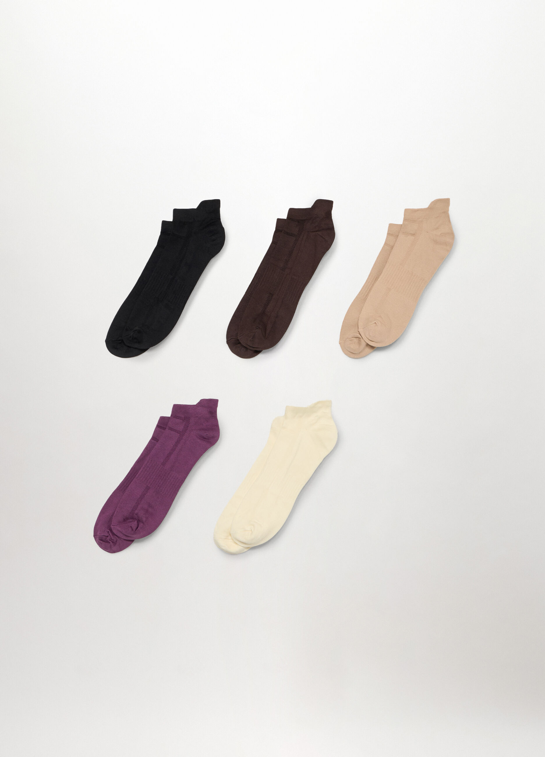 Pack 5 calze corte in microfibra donna_0