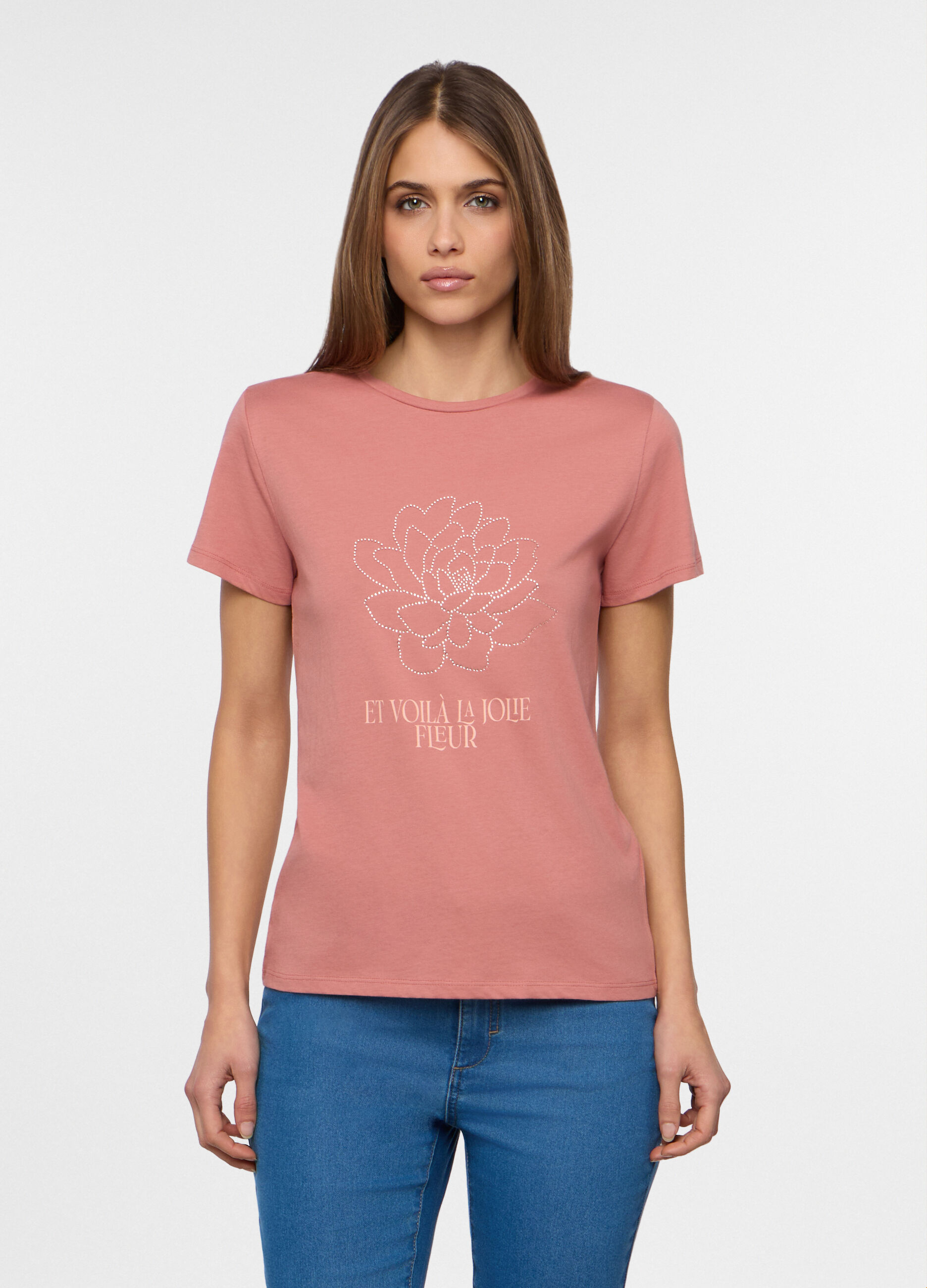 T-shirt girocollo donna_0