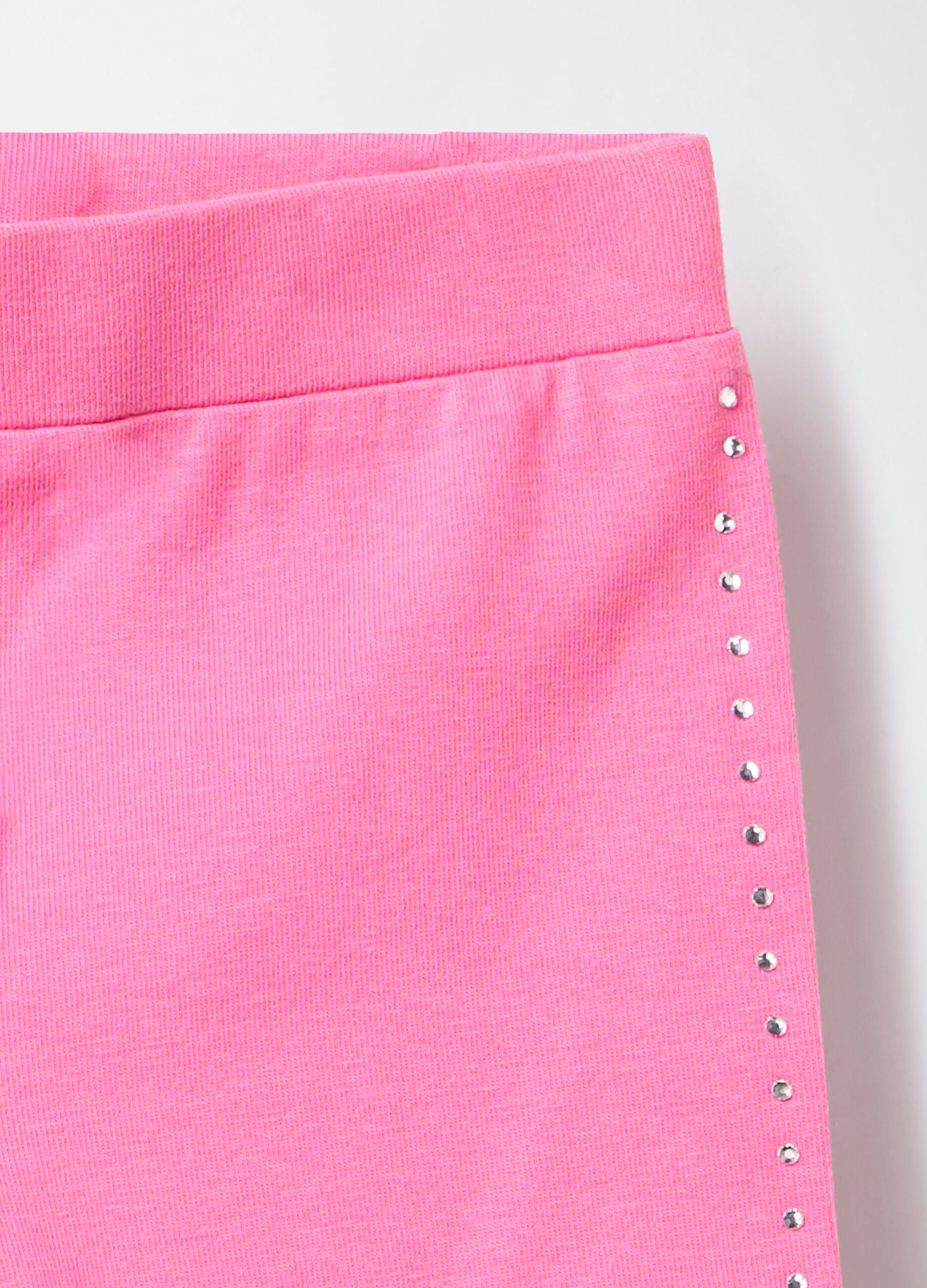 Leggings in jersey di cotone stretch bimba_2