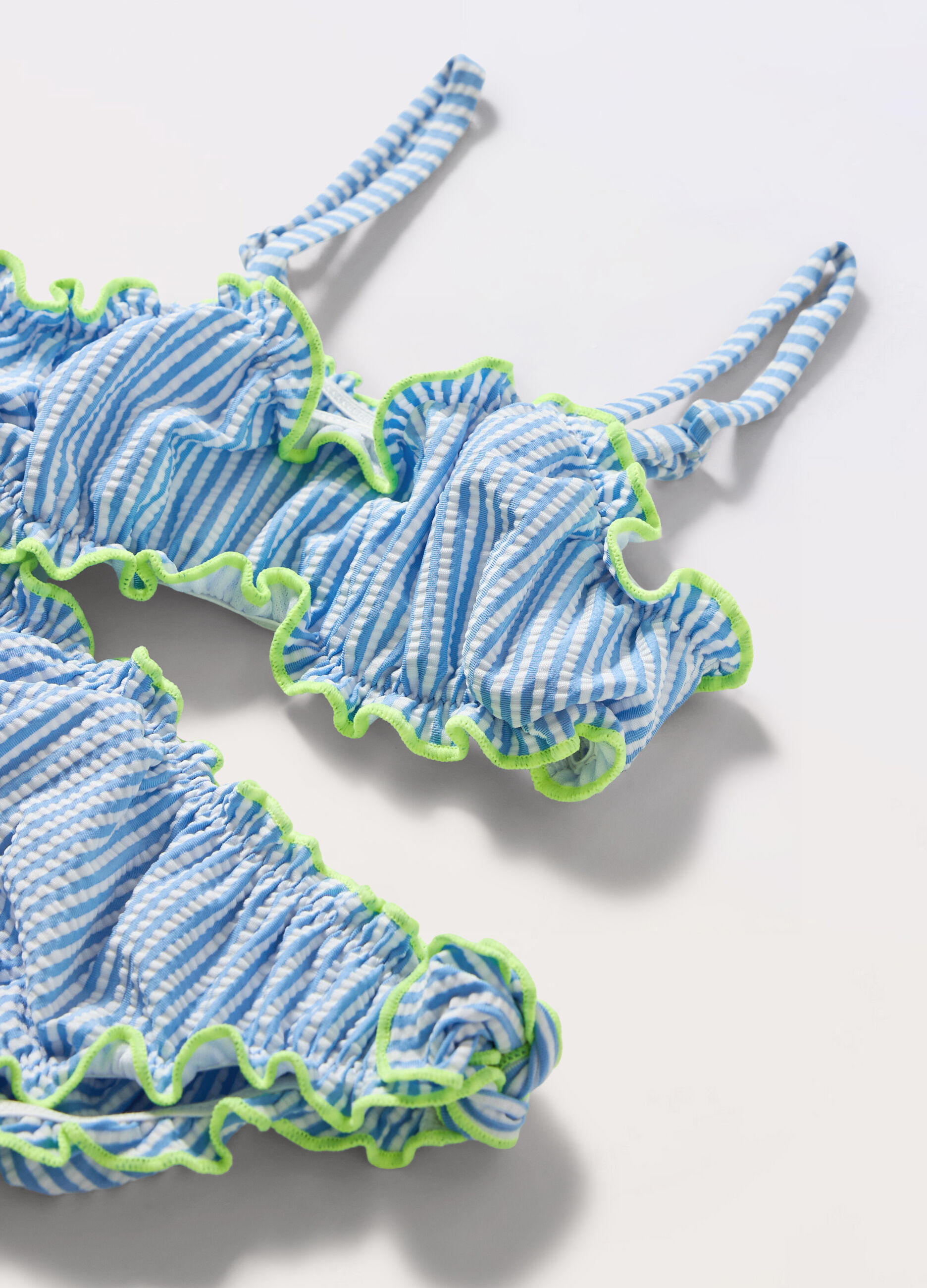 Bikini costume a righe bambina_1