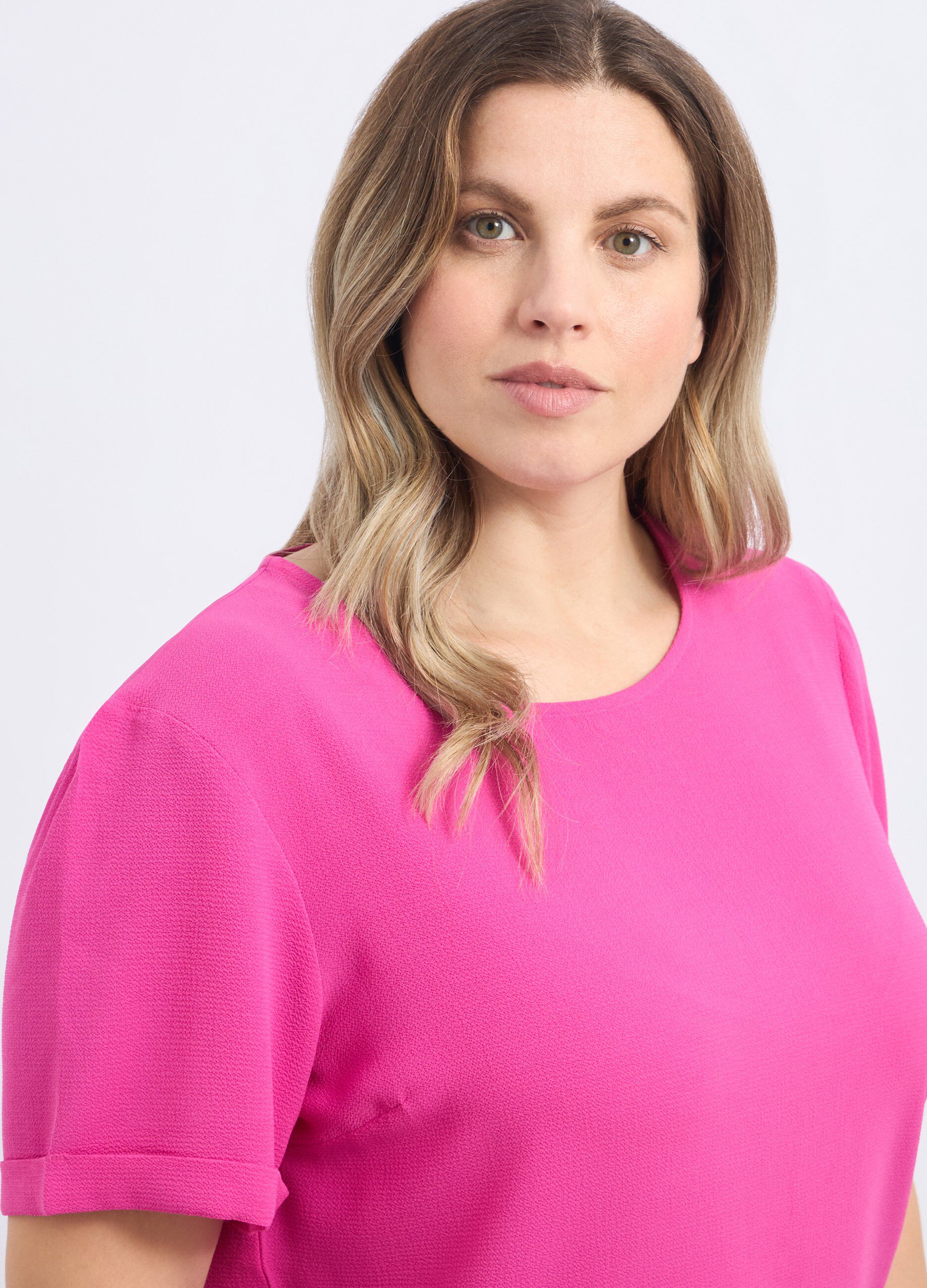Blusa a maniche corte donna curvy_2