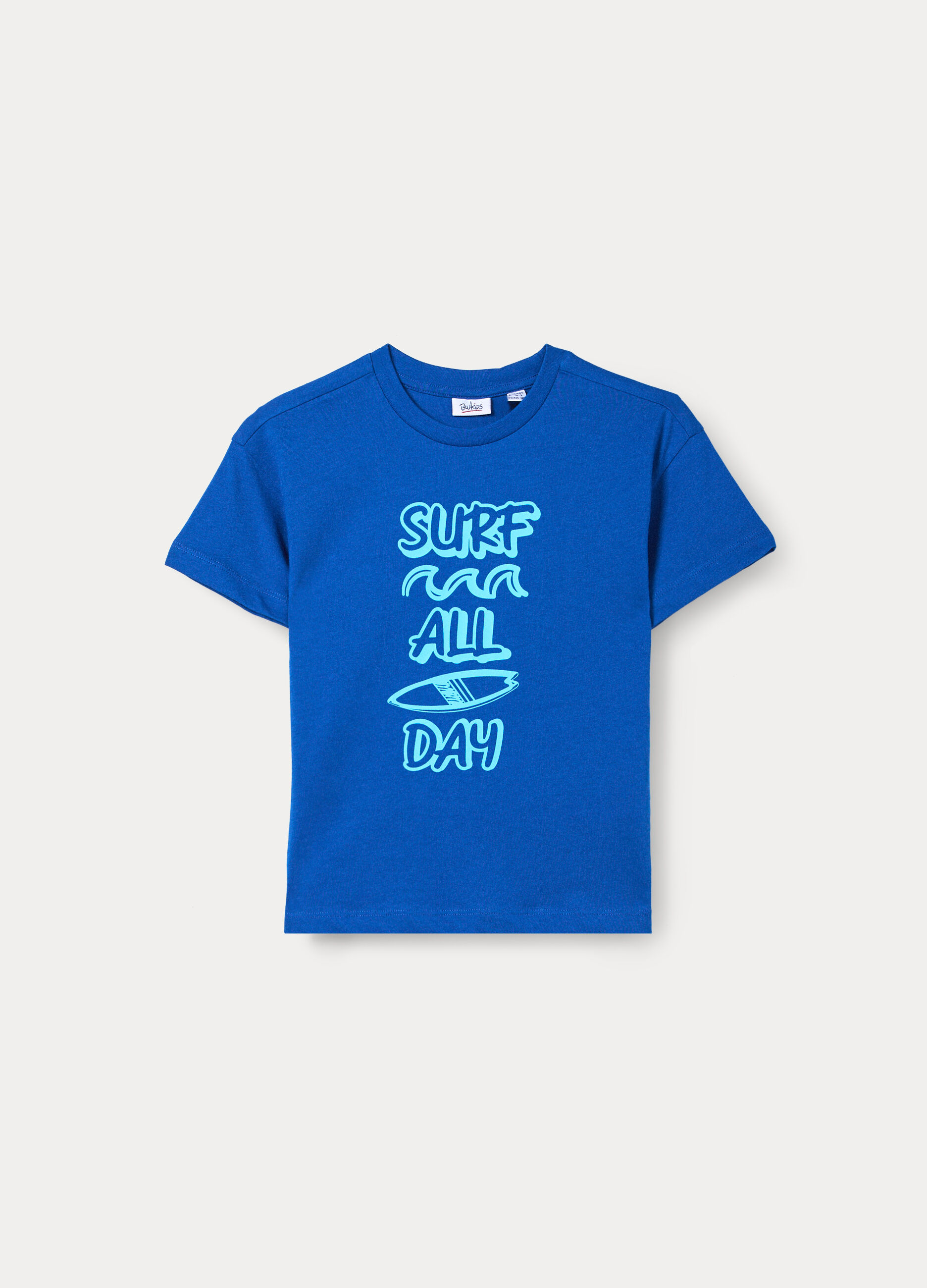 T-shirt girocollo in jersey di puro cotone bambino_0