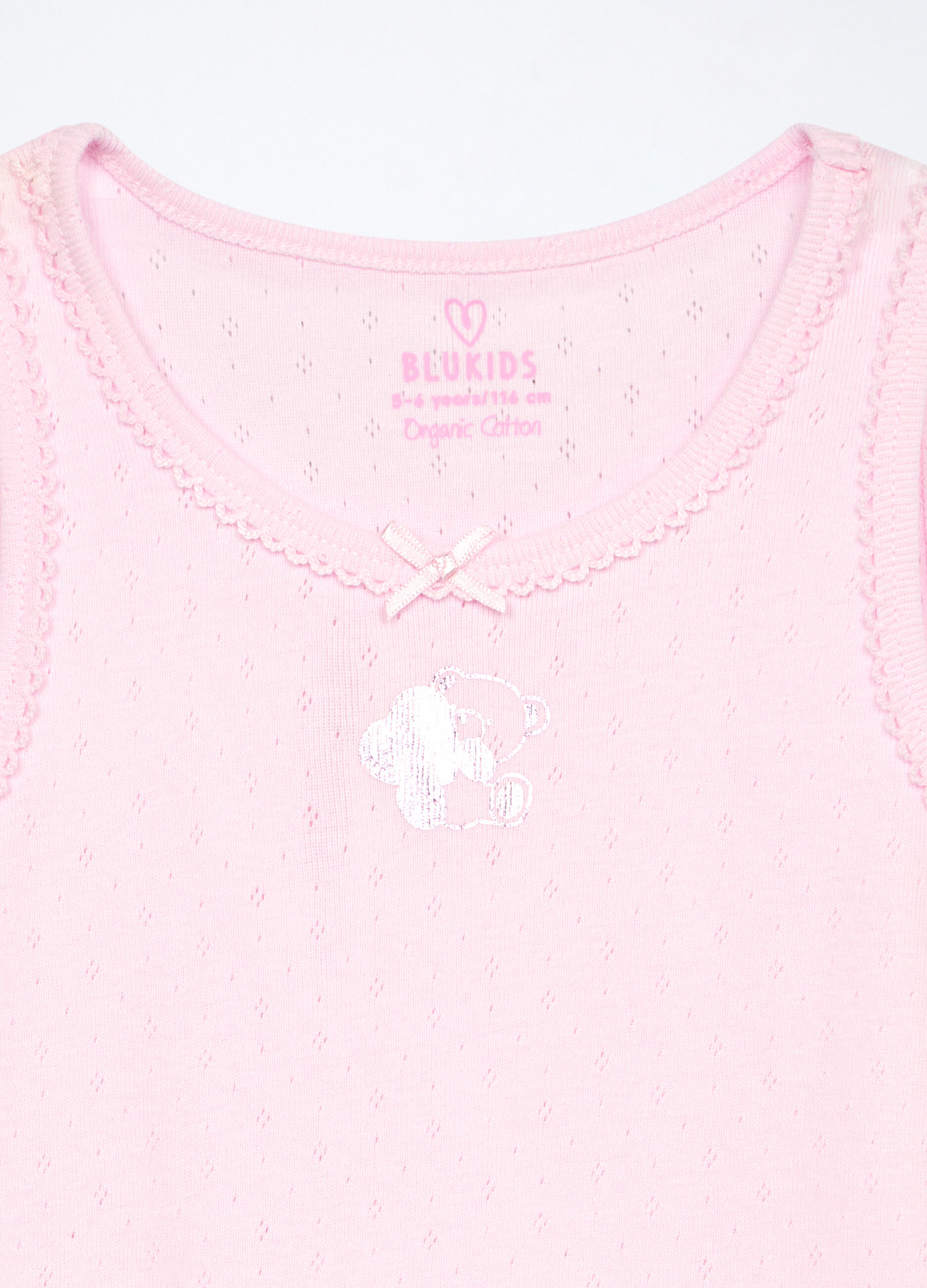 Pack 2 canotte in puro cotone pointelle bambina_2