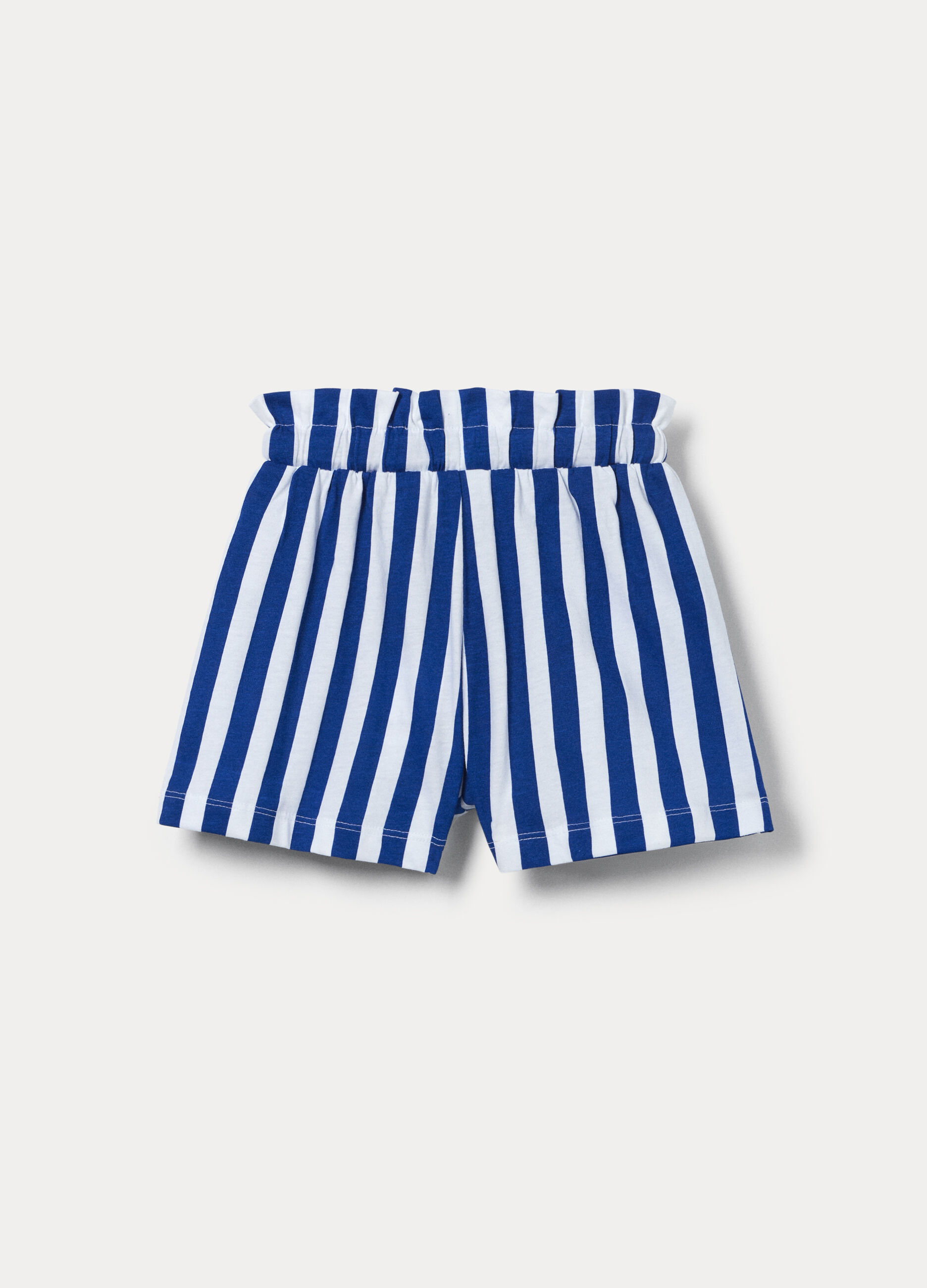 Shorts fit regular in jersey di puro cotone bambina_1