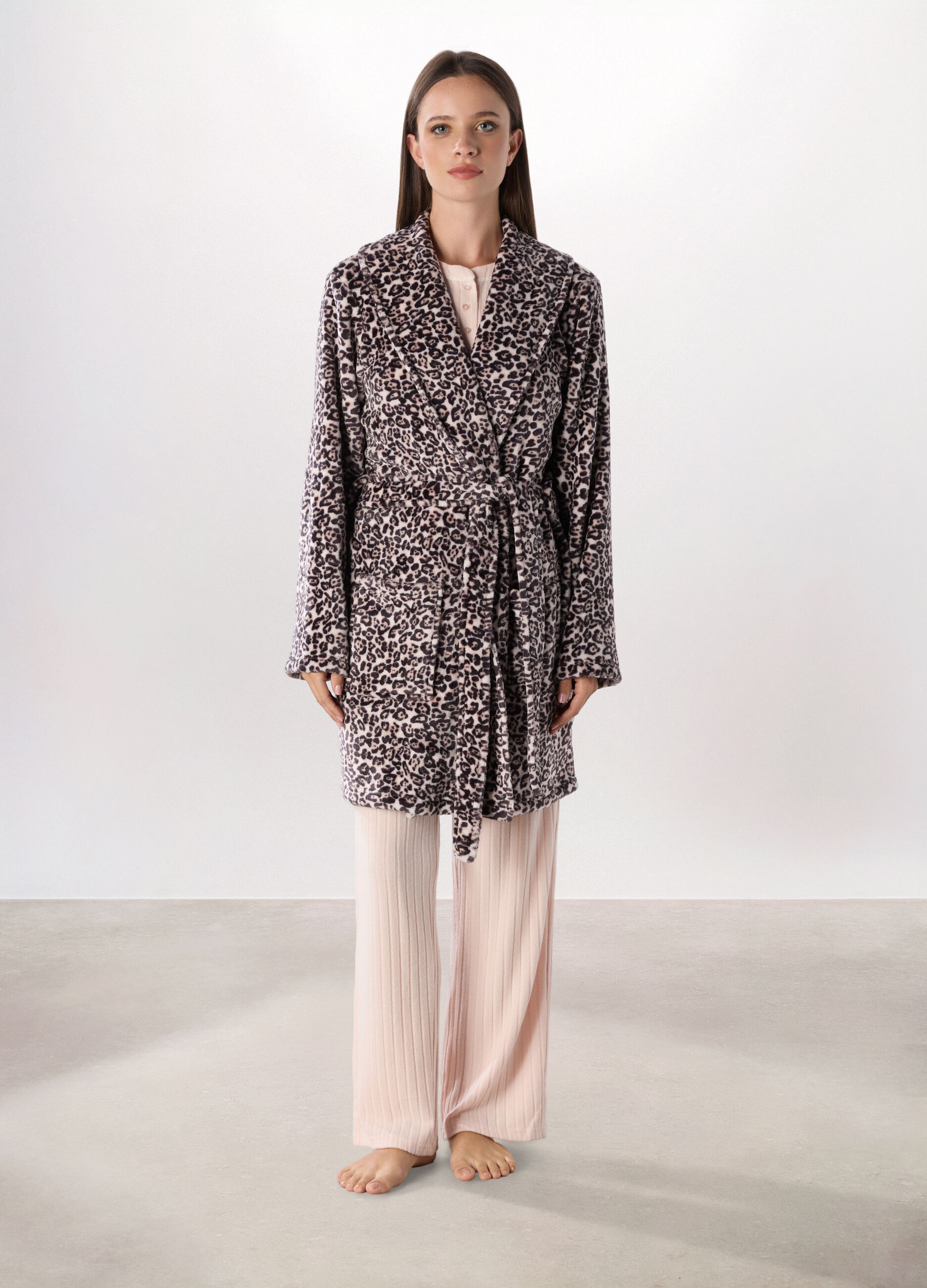 Vestaglia in coral fleece donna_0