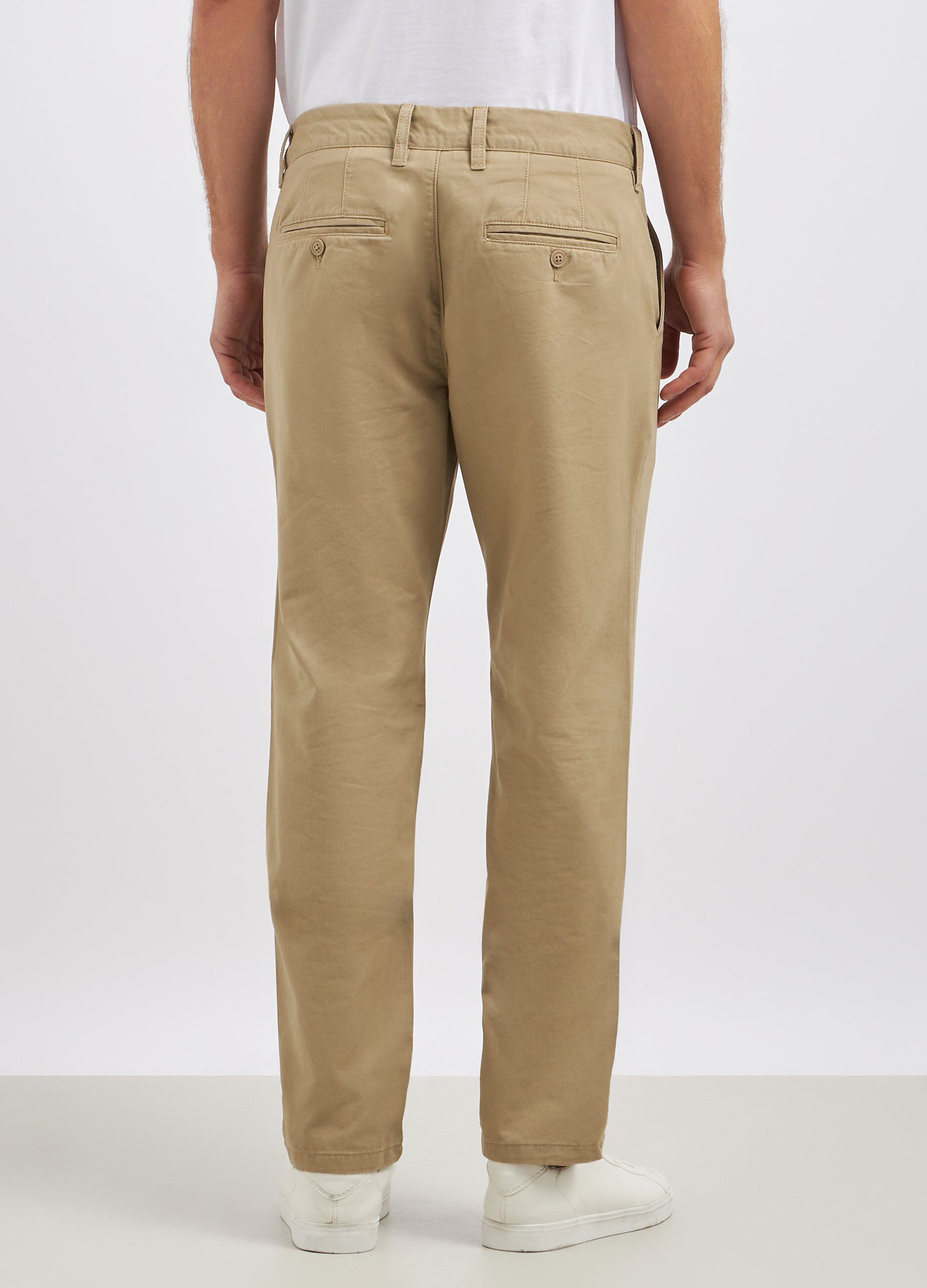 Pantaloni chino in puro cotone uomo_1
