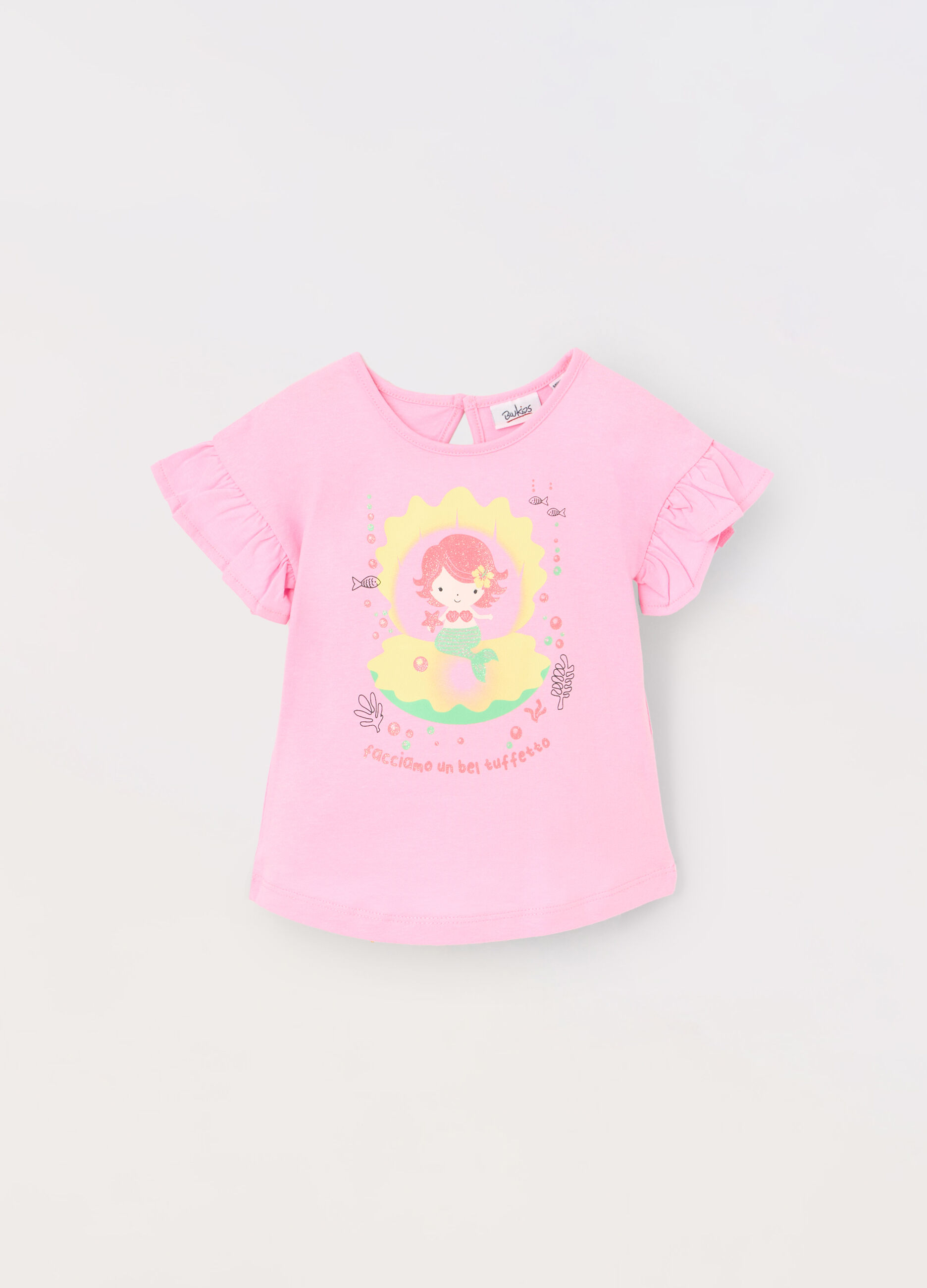 T-shirt in jersey di puro cotone neonata_0