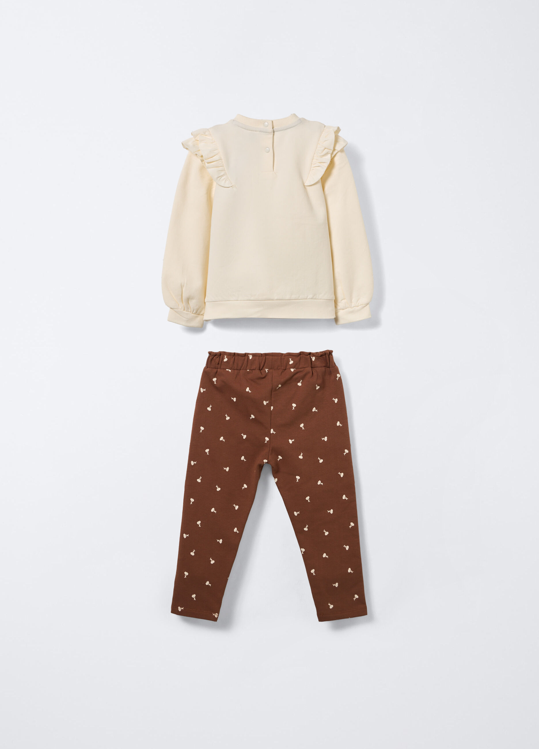 Jogging set Disney in felpa di cotone stretch bimba_1