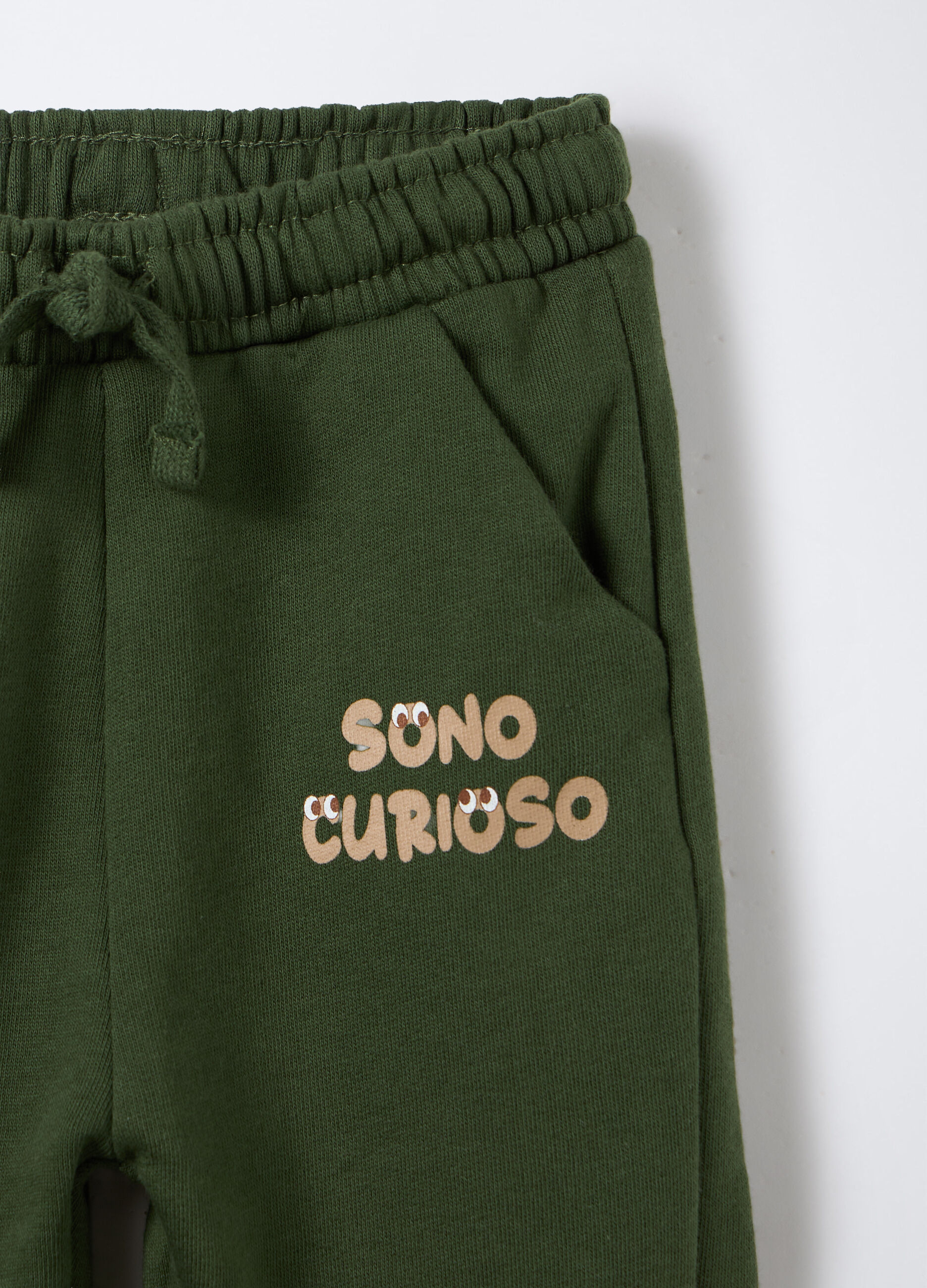 Jogger Comfort Fit in felpa di puro cotone bimbo_2