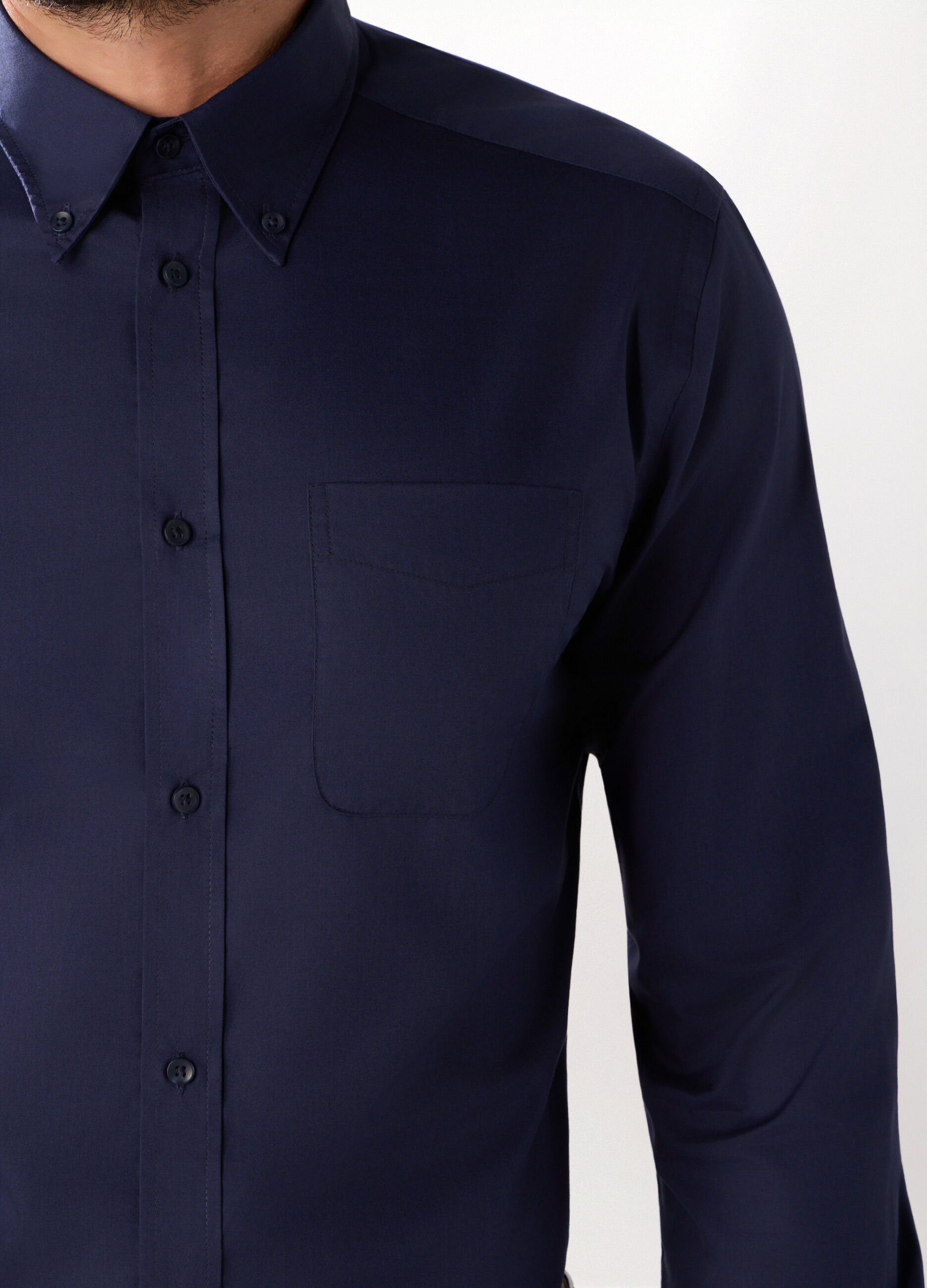 Camicia slim fit in cotone stretch uomo